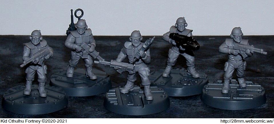 28mm Webcomic, Mad Robot, Tempest, Work In Progress