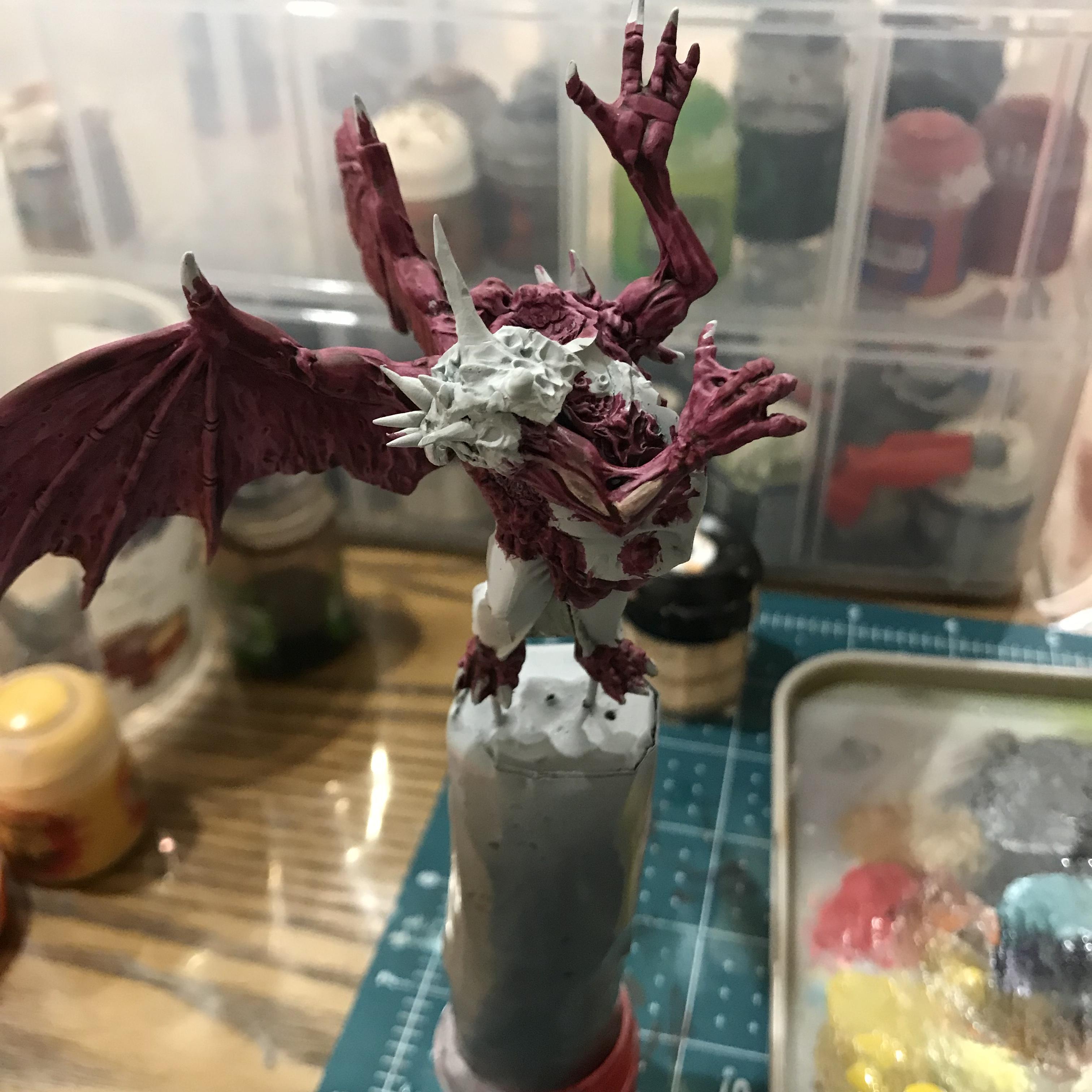 54mm, Chaos Space Marines, Conversion, Daemon Prince, Greenstuff, Inquisitor, Metal Miniatures, Nugle Conversion, Nurgle, Warhammer 40,000