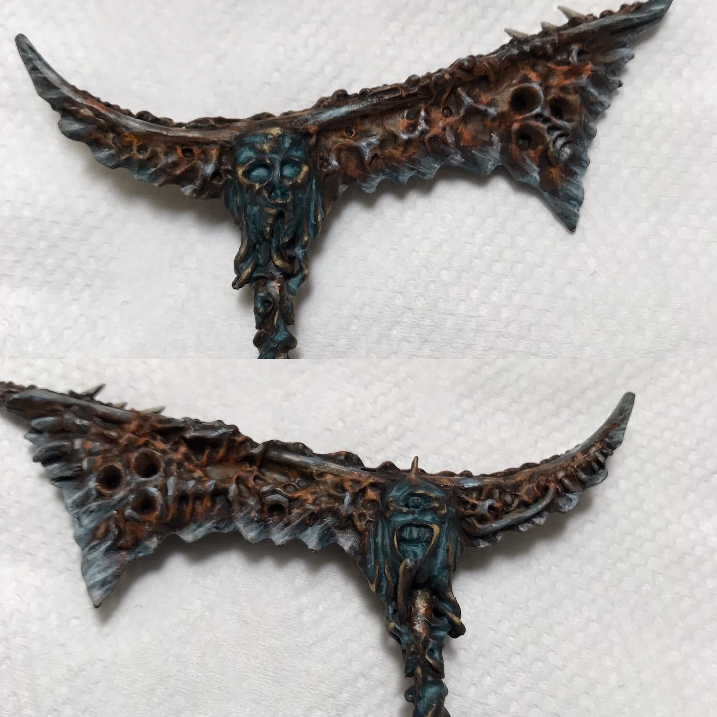 54mm, Chaos Space Marines, Conversion, Daemon Prince, Greenstuff, Inquisitor, Metal Miniatures, Nugle Conversion, Nurgle, Warhammer 40,000
