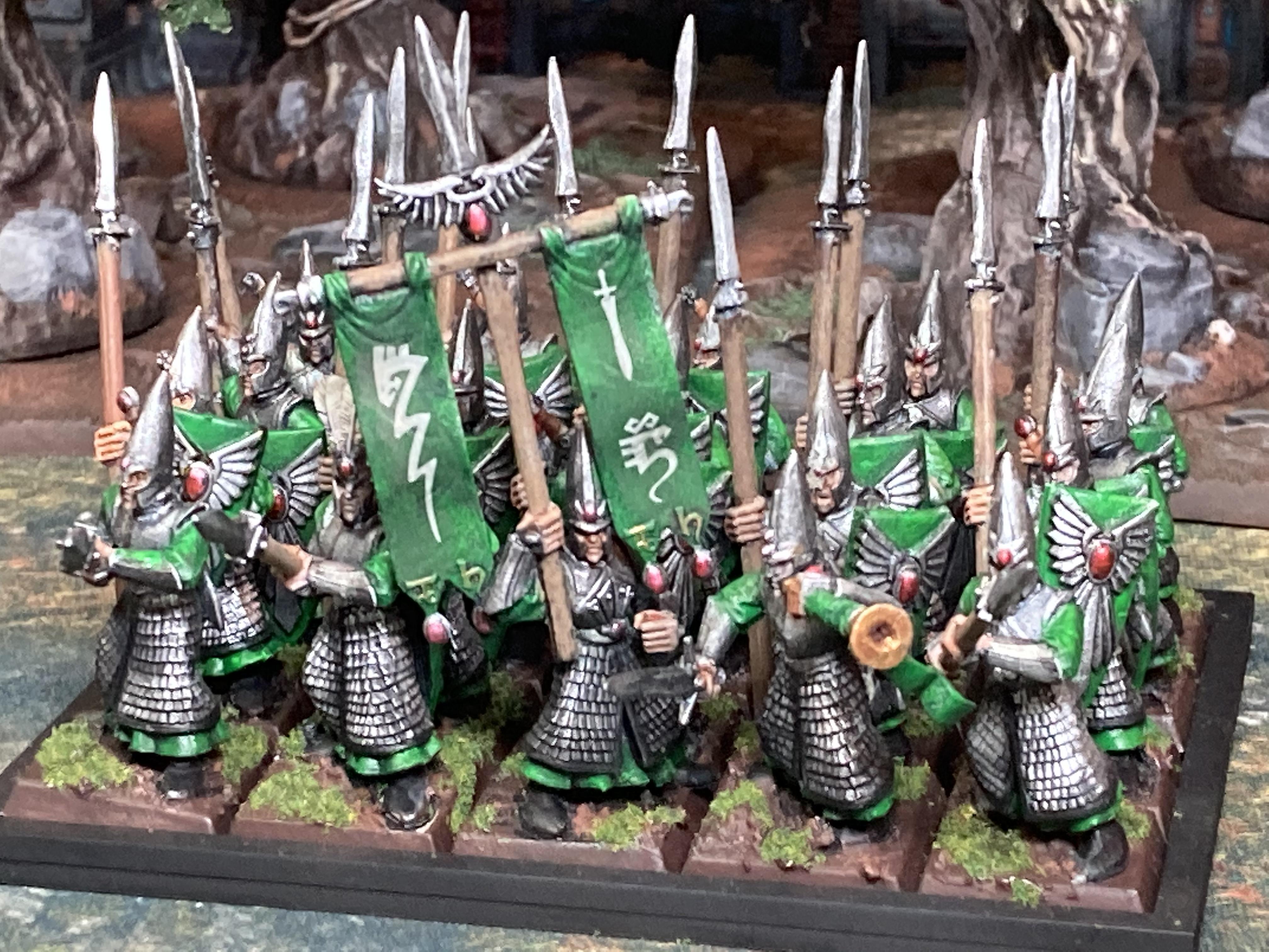 Elves, High, Regiment, Spearmen, Warhammer Fantasy