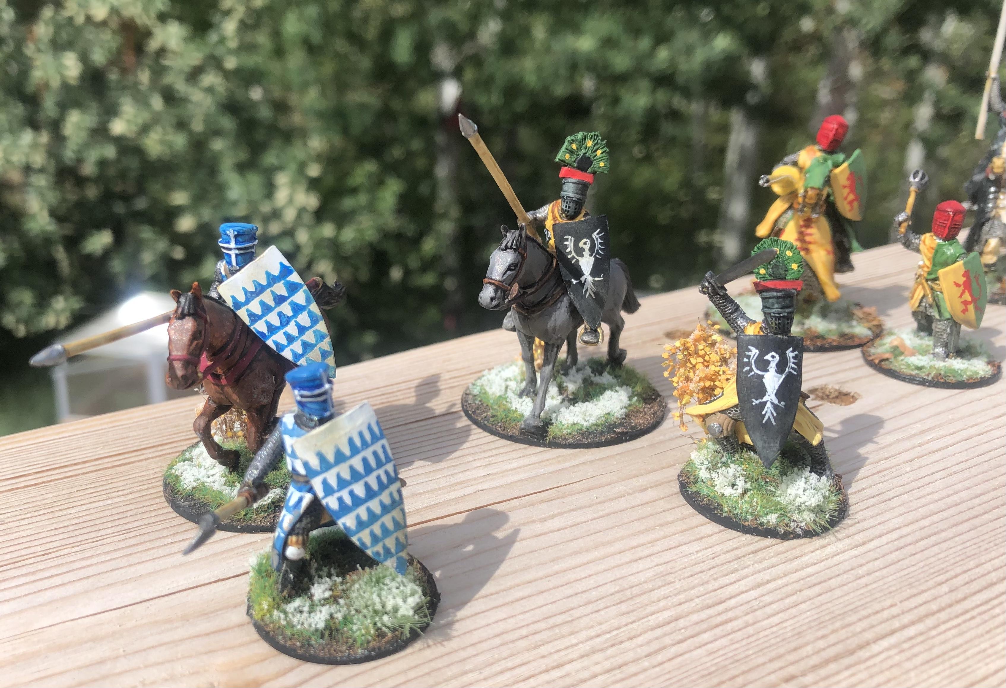 Dismounted, Knights, Mounted