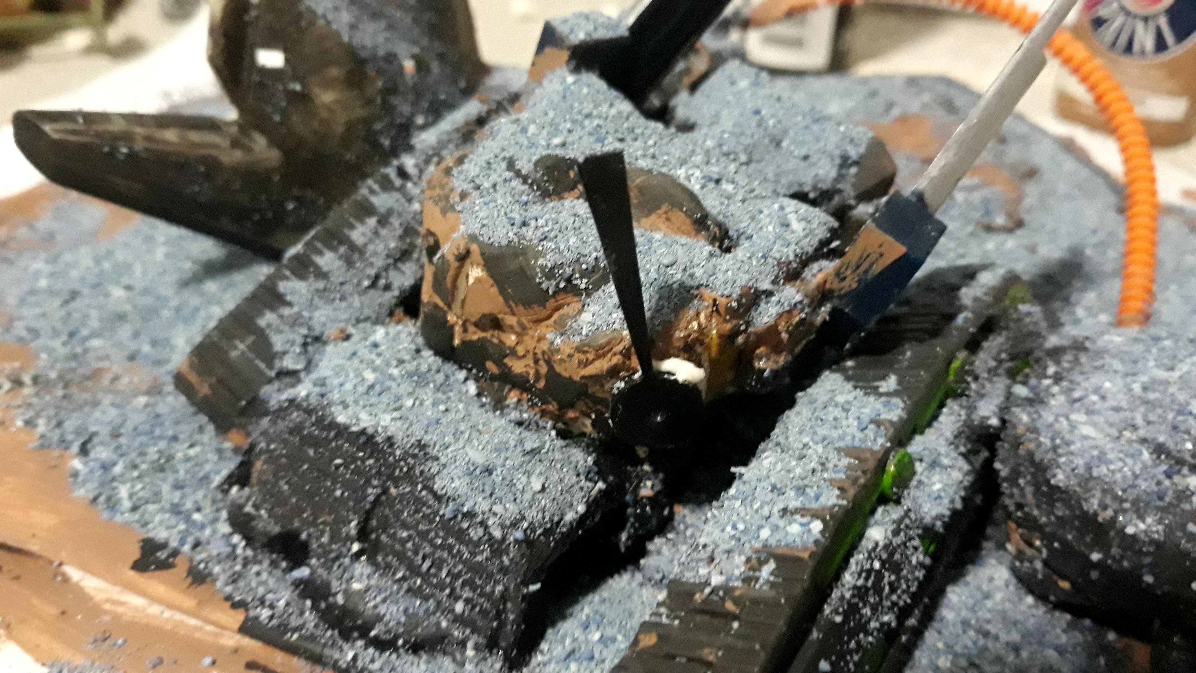 Tank, Wreckage, Scratch Built Wreckage alternate view
