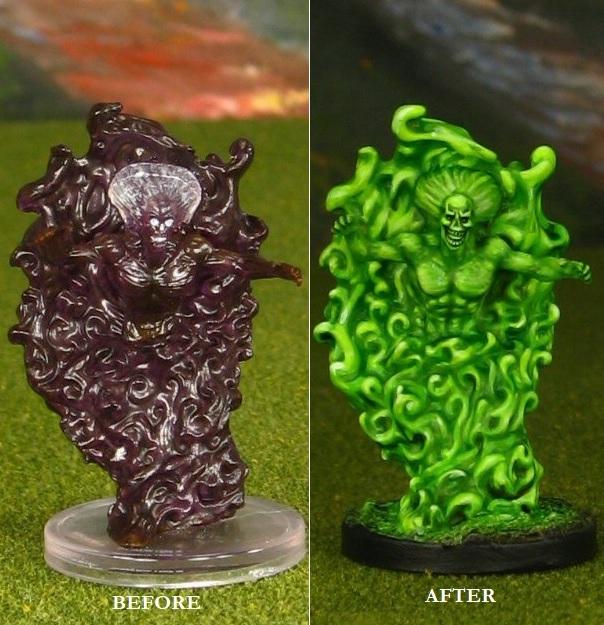 Re Painted D&D Icons of the Realms Boneyard "Specter"