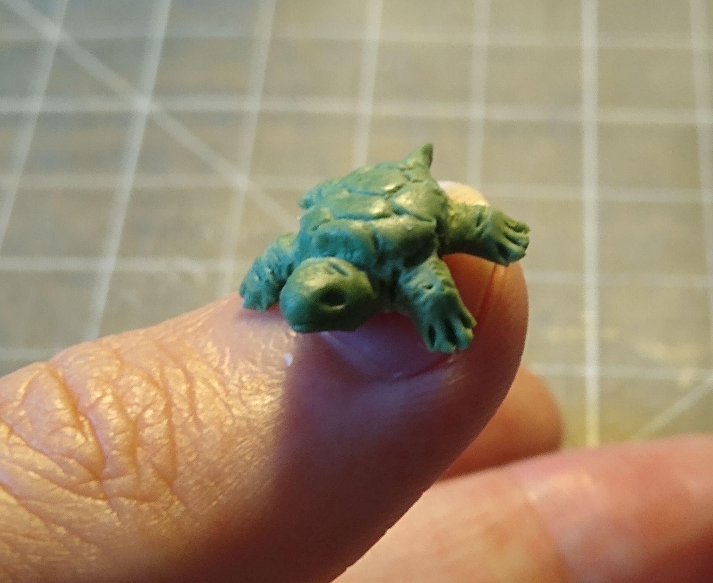 Dragon, Dungeons, Dungeons And Dragons, Familiar, Mini, Miniature, Monster, Sculpting, Turtle