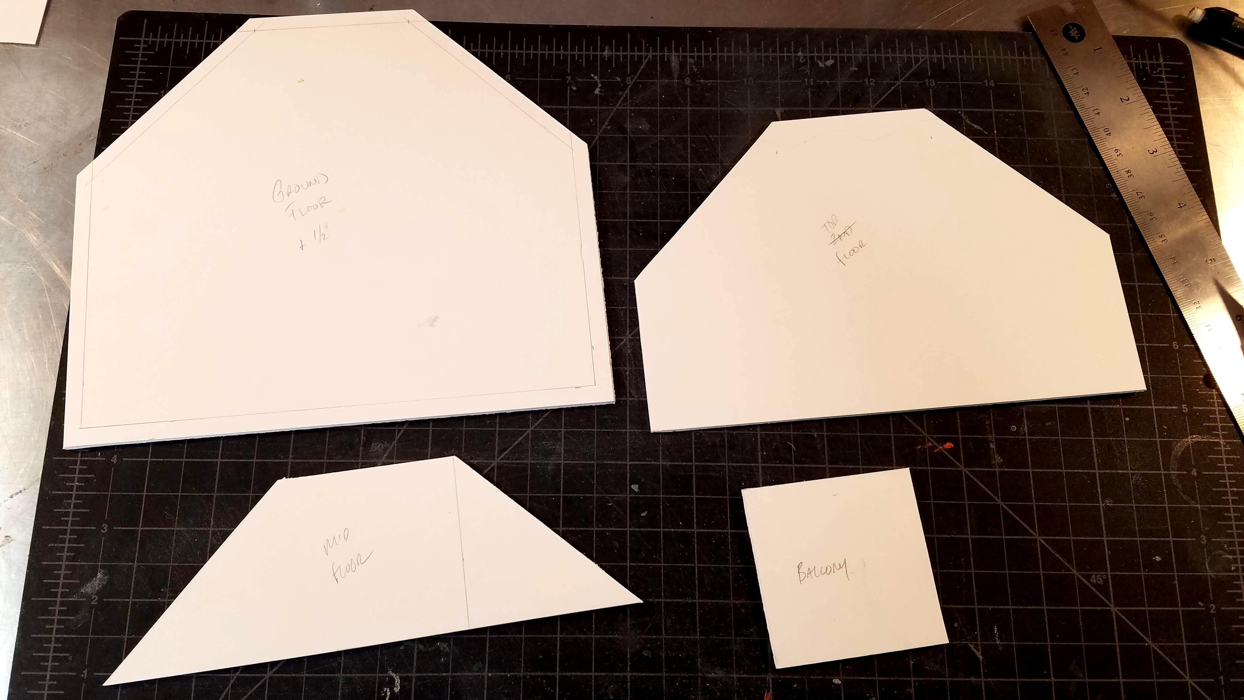 Floor panels for a scratchbuilt Battle Sanctum