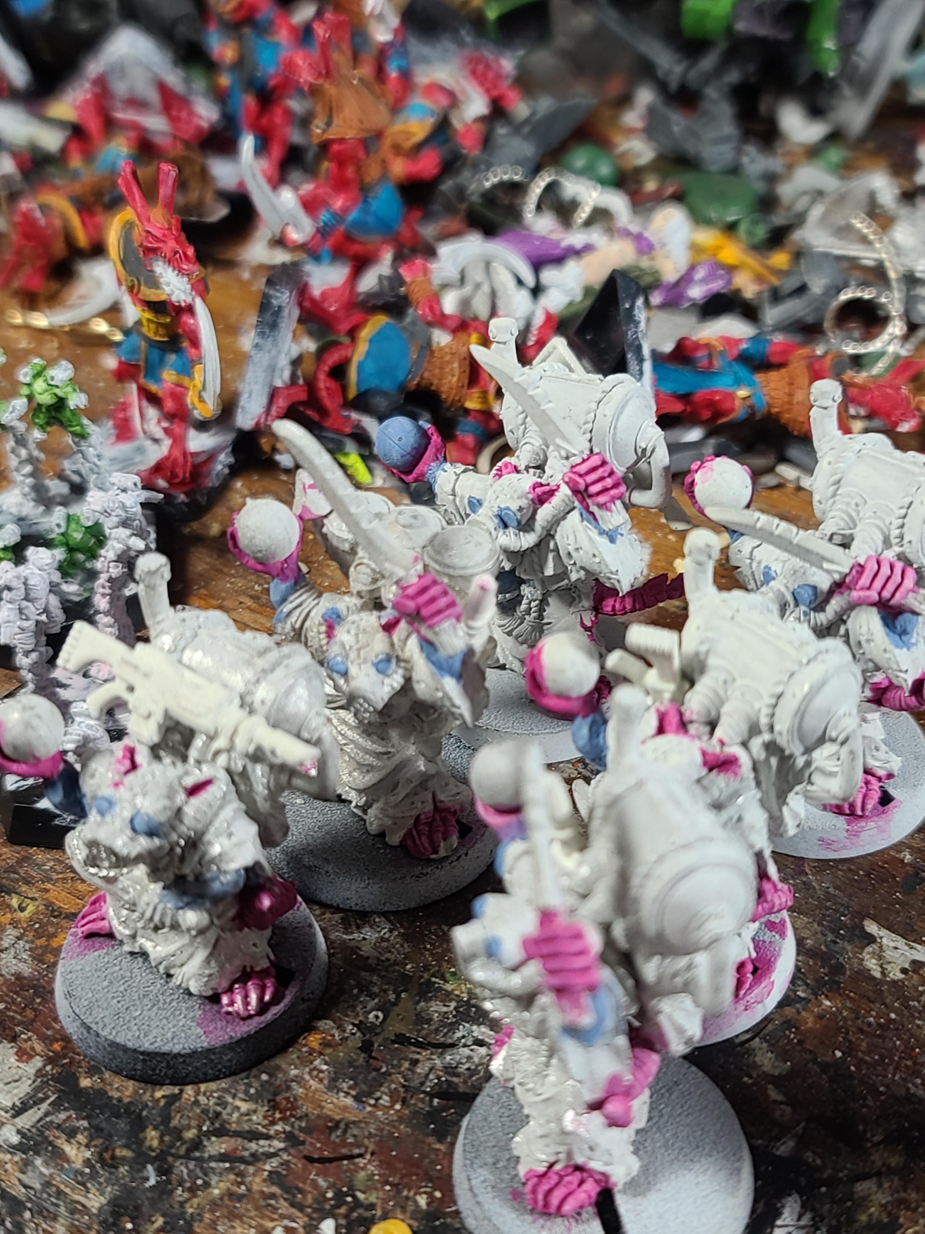 Counts As, Demo Charges, Games Workshop, Imperial Guard, Kitbash, Metal, Plague Wind Globadiers, Ratlings With Gatlings, Skaven
