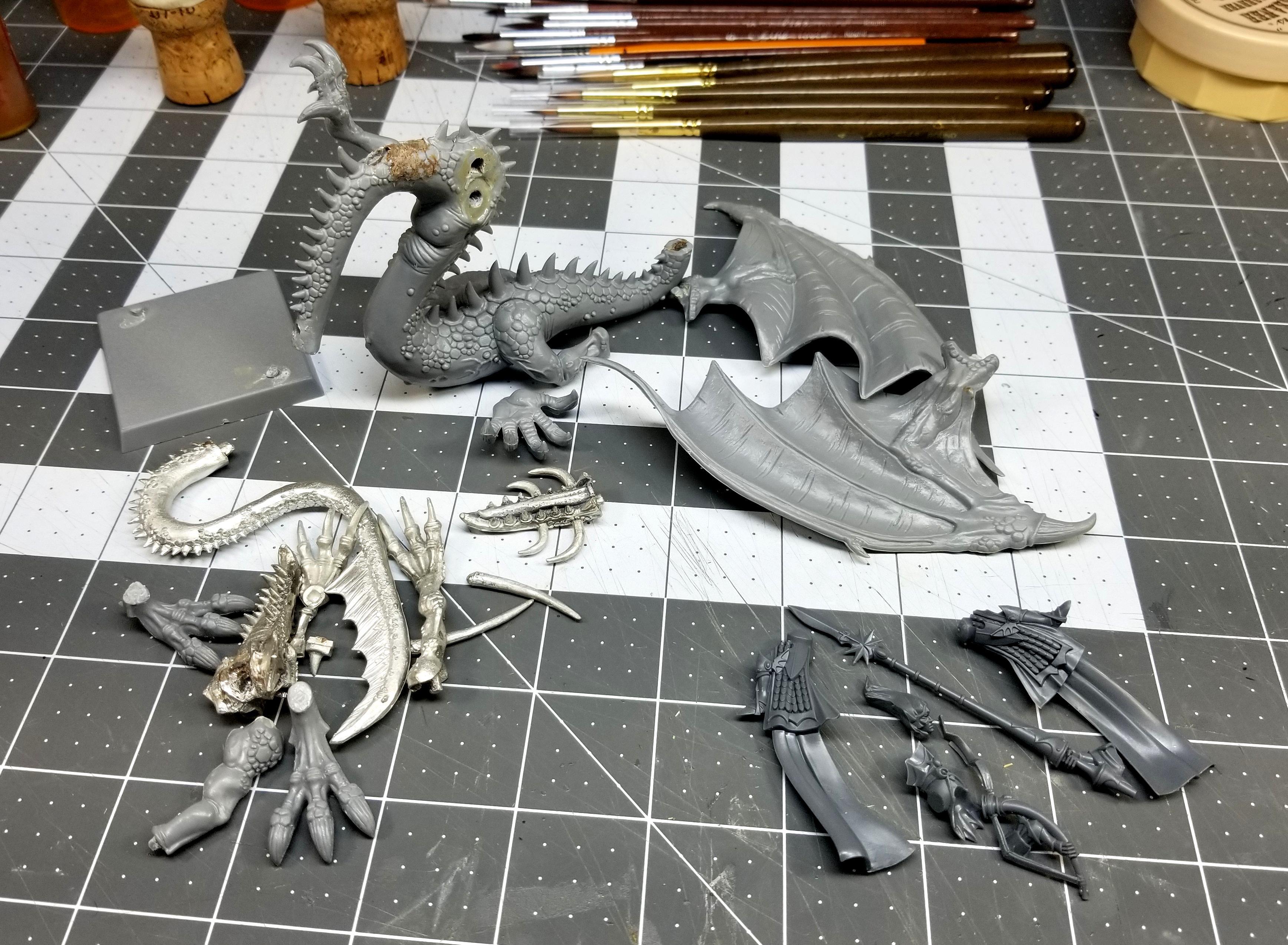 Dragon, High Elves, Imrik, Kitbash, Work In Progress