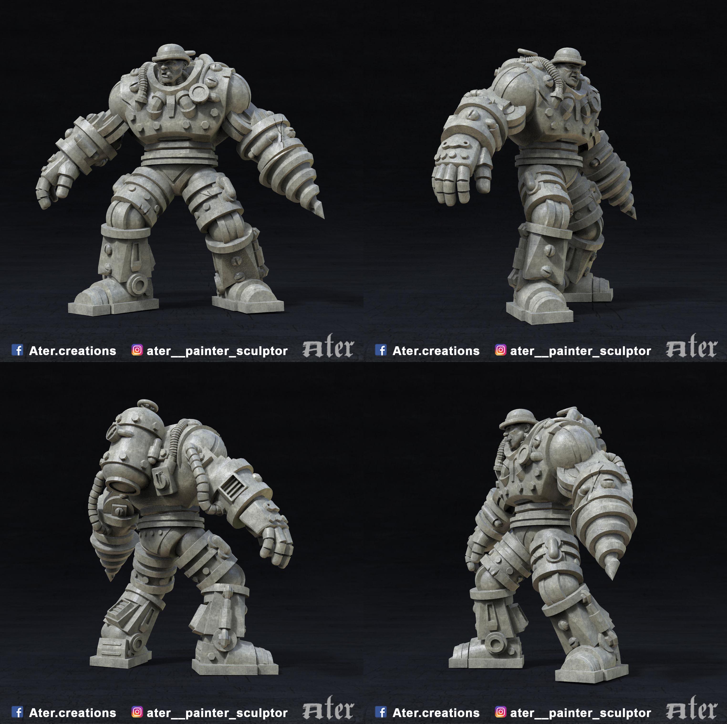 Armor, Dieselpunk, Robot, Stempunk, Tank, Warriors