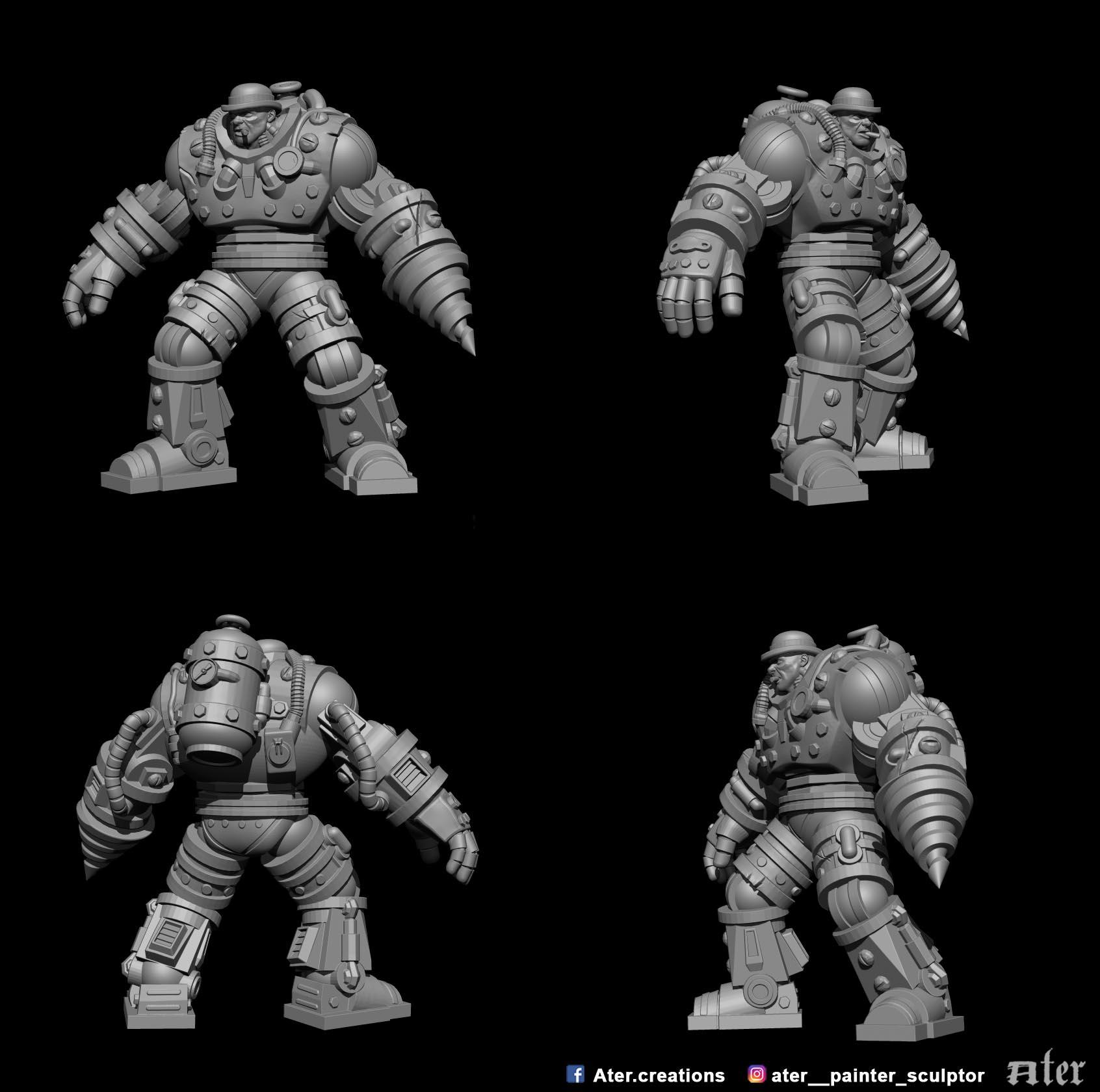 Armor, Dieselpunk, Robot, Stempunk, Tank, Warriors