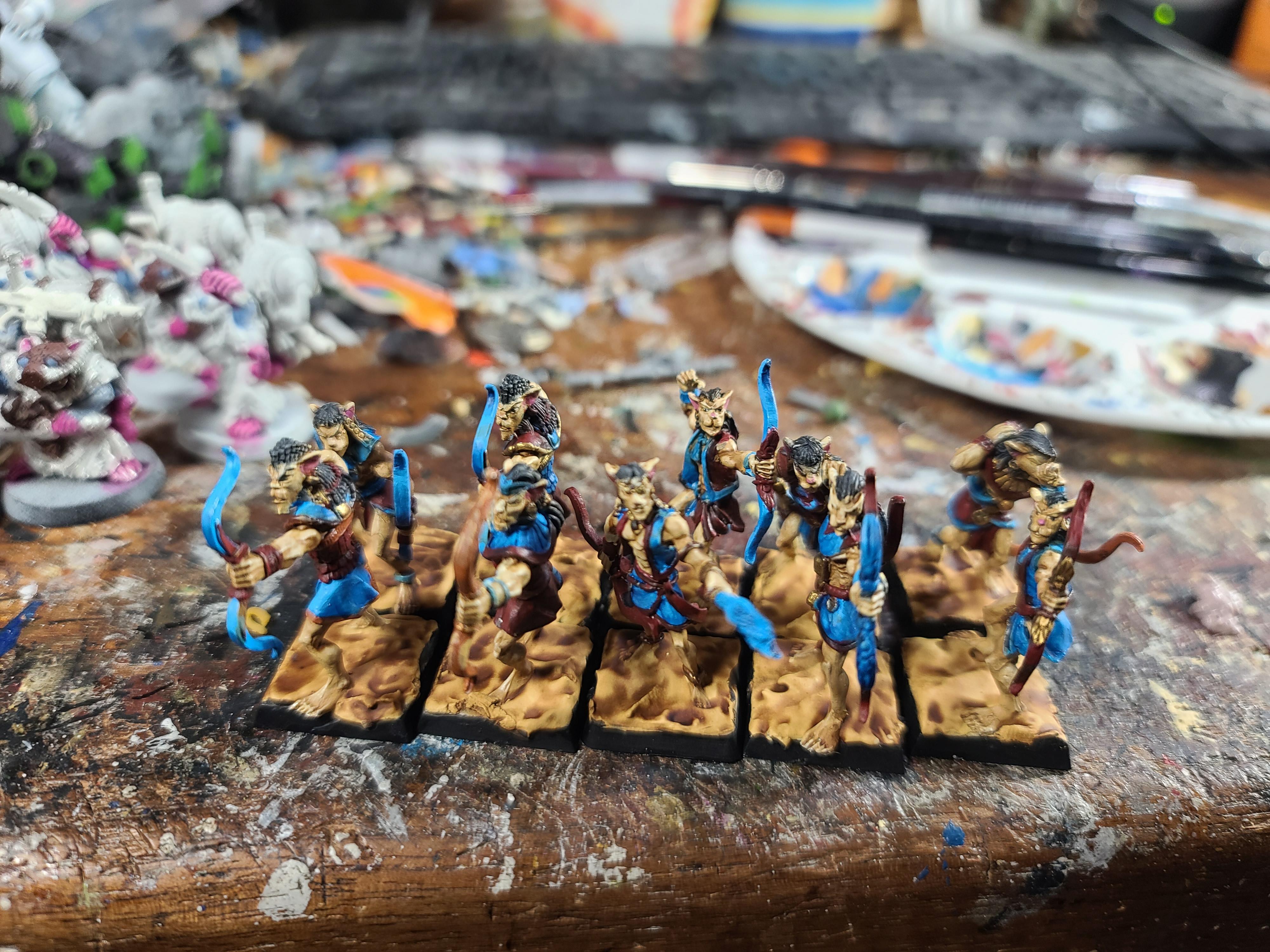 Archers, Basti, Catboys, Crocodile Games, Wargods Of Aegyptus