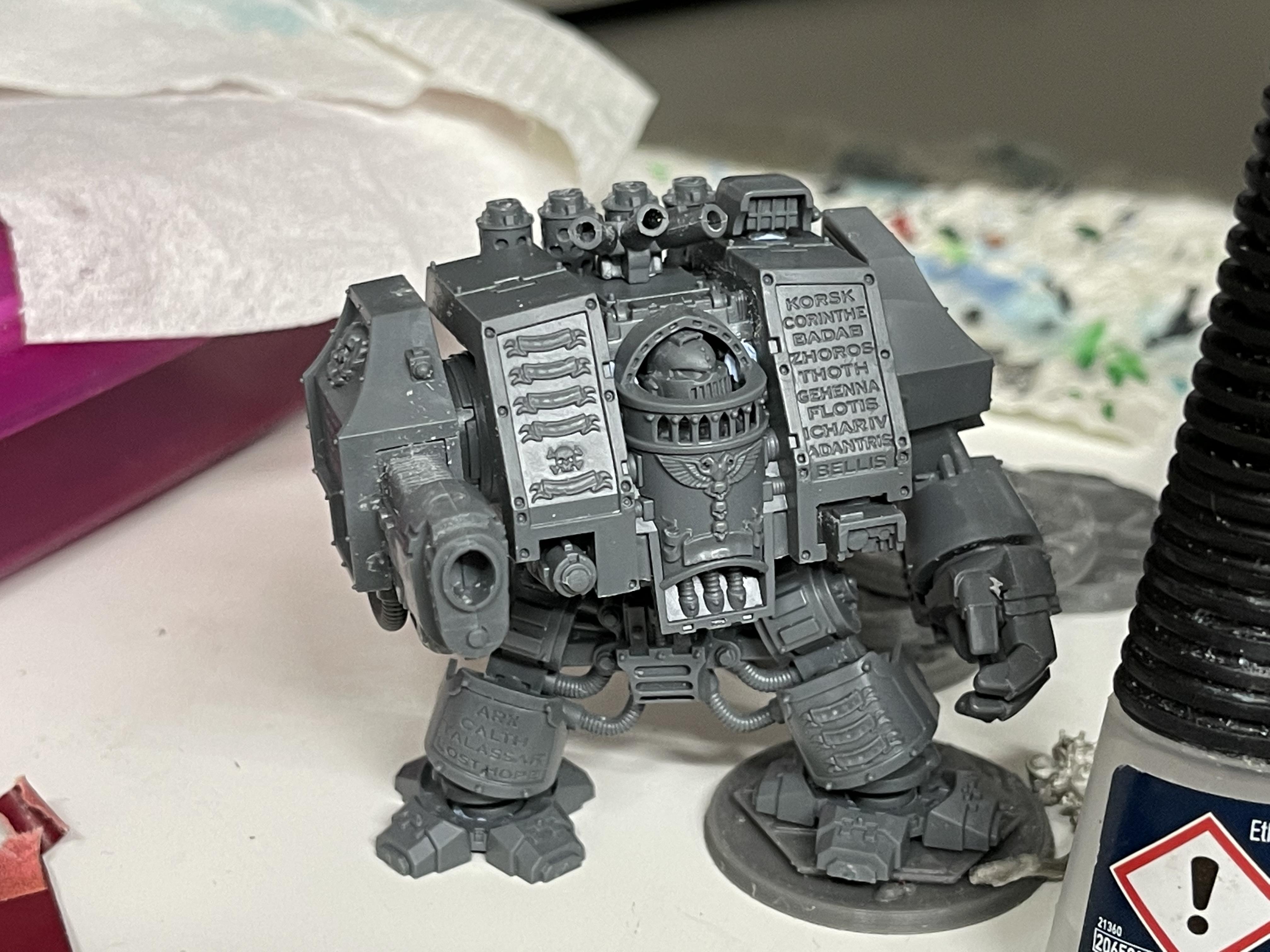 Space Marines, Venerable Dreadnought, Void Panthers, Warhammer 40,000, Work In Progress