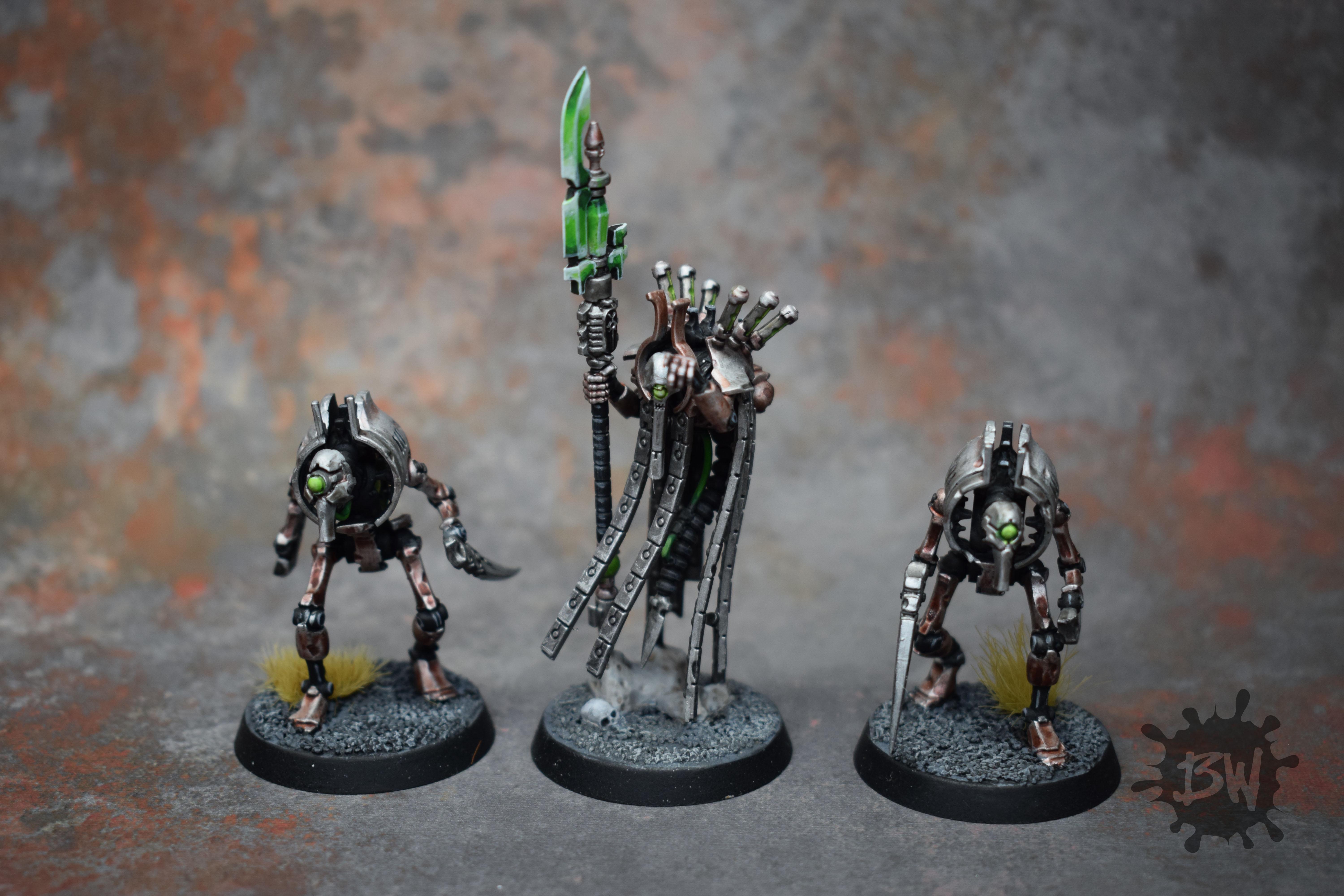 Bw, Games Workshop, Necrons, Plasmancer With Cryptothralls, Warhammer 40,000, Warhammer Fantasy