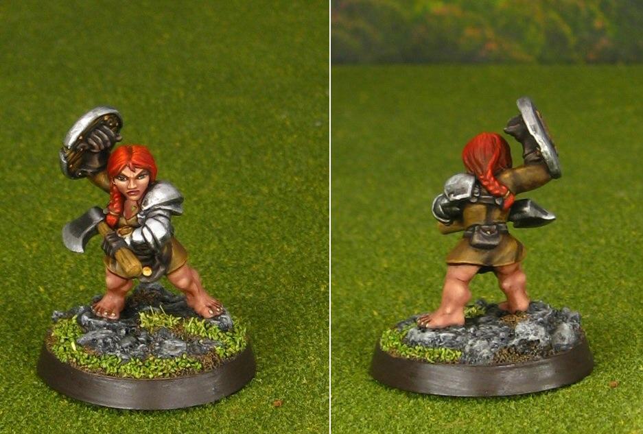 Dannin Deepaxe, Female Dwarf  Reaper Miniatures
