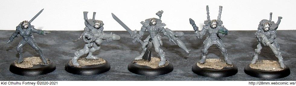 28mm Webcomic, Eldar, Otter, Sally 4th, Work In Progress