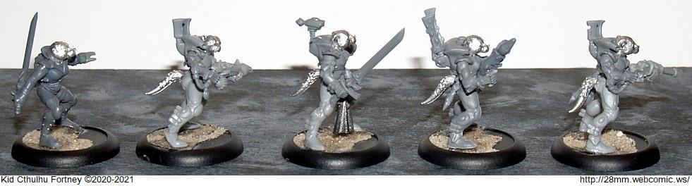 28mm Webcomic, Eldar, Otter, Sally 4th, Work In Progress