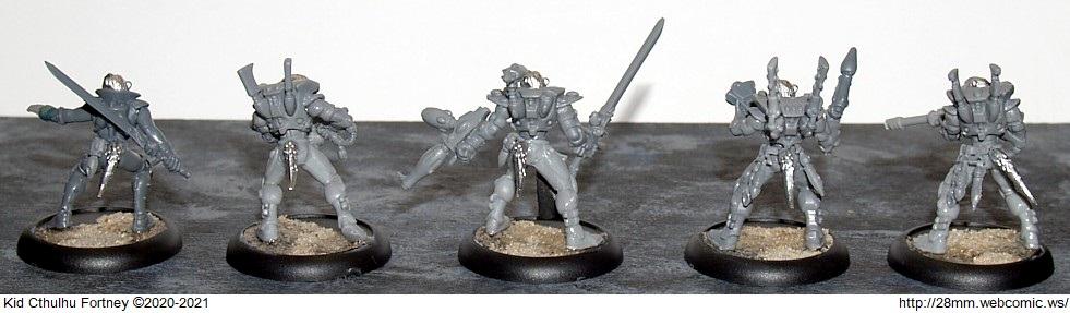 28mm Webcomic, Eldar, Otter, Sally 4th, Work In Progress