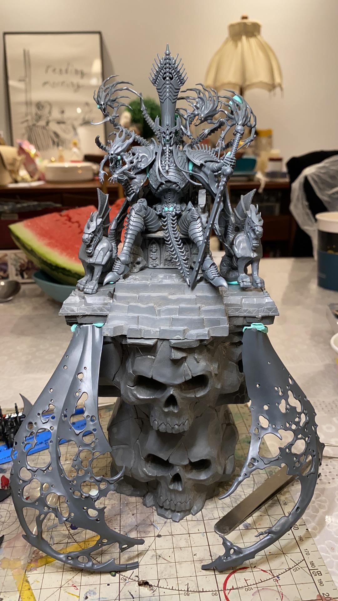 Nagash, Seated, Throne, Work In Progress