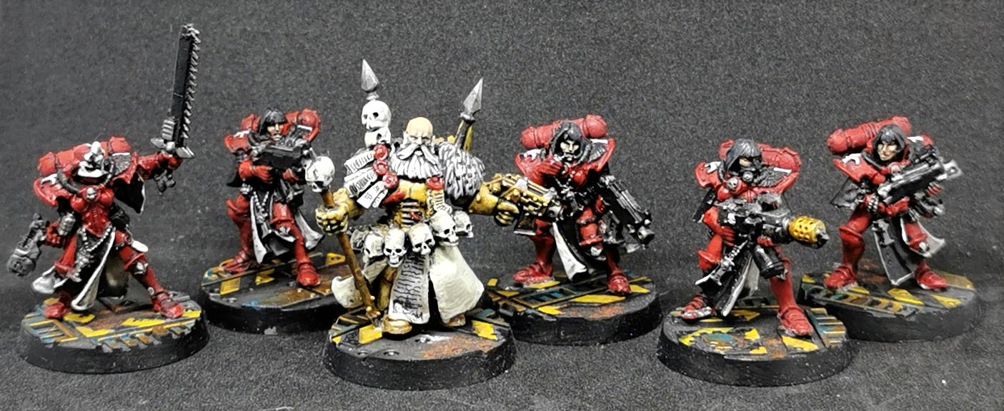 Heironymous Vulcanis and Sisters of Battle Bodyguard
