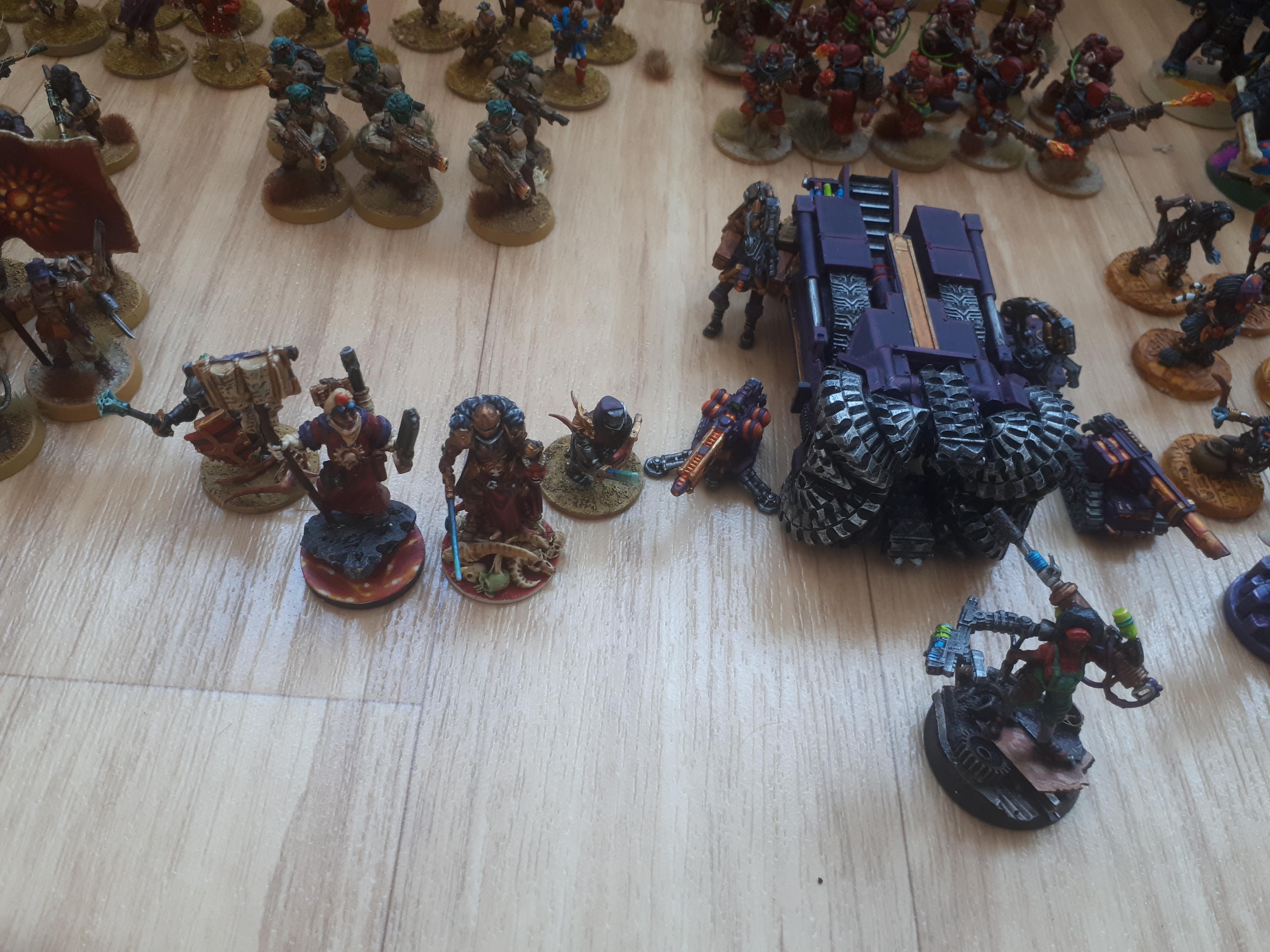 Imperial Guard, Ordo Malleus Deamon hunters and Bagwa AdMech detail