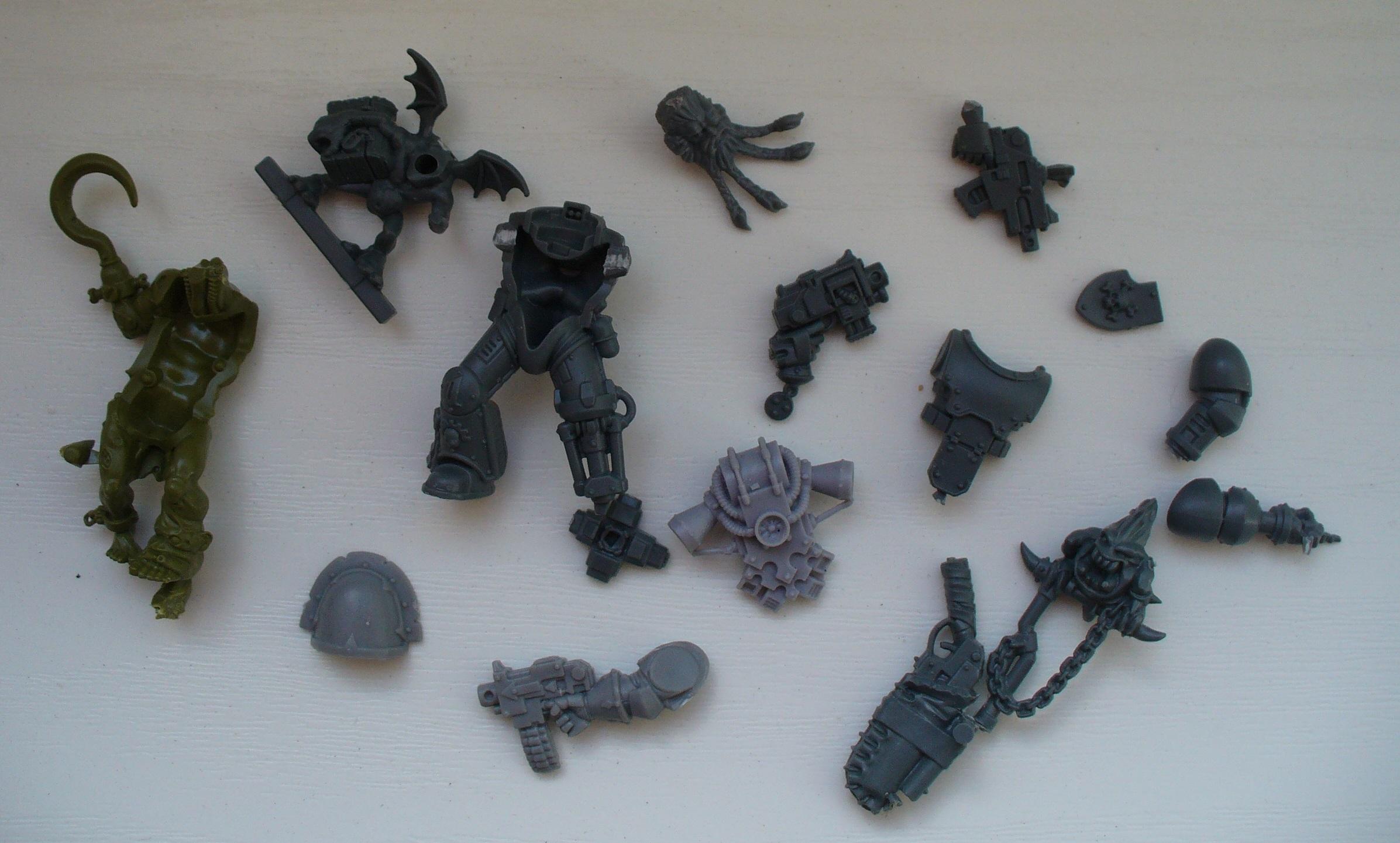 Chaos, Kitbash, Pirate, Red Corsair, Space Marines, Warhammer 40,000, Warhammer Fantasy, Work In Progress