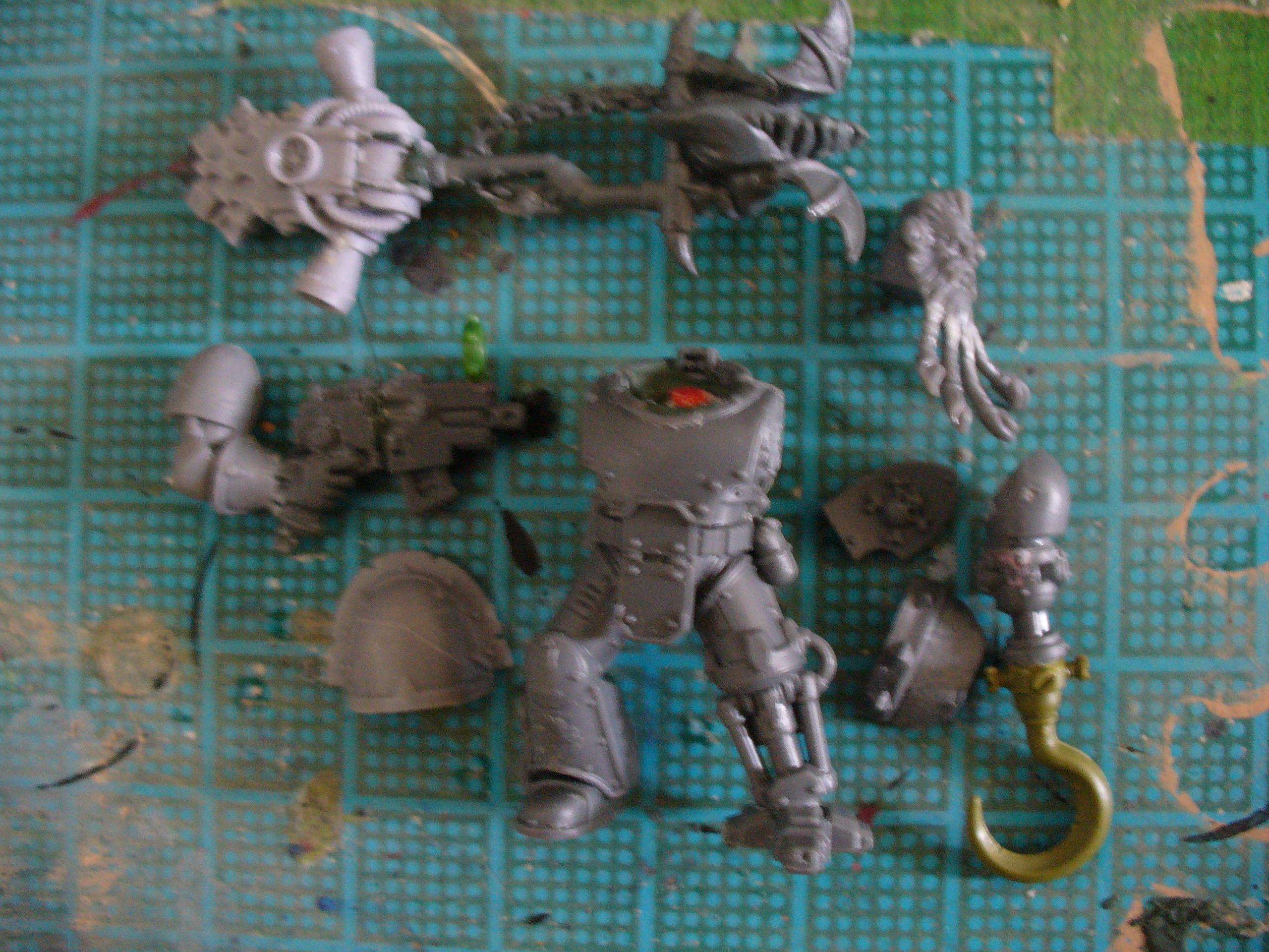 Chaos, Kitbash, Pirate, Red Corsair, Space Marines, Warhammer 40,000, Warhammer Fantasy, Work In Progress