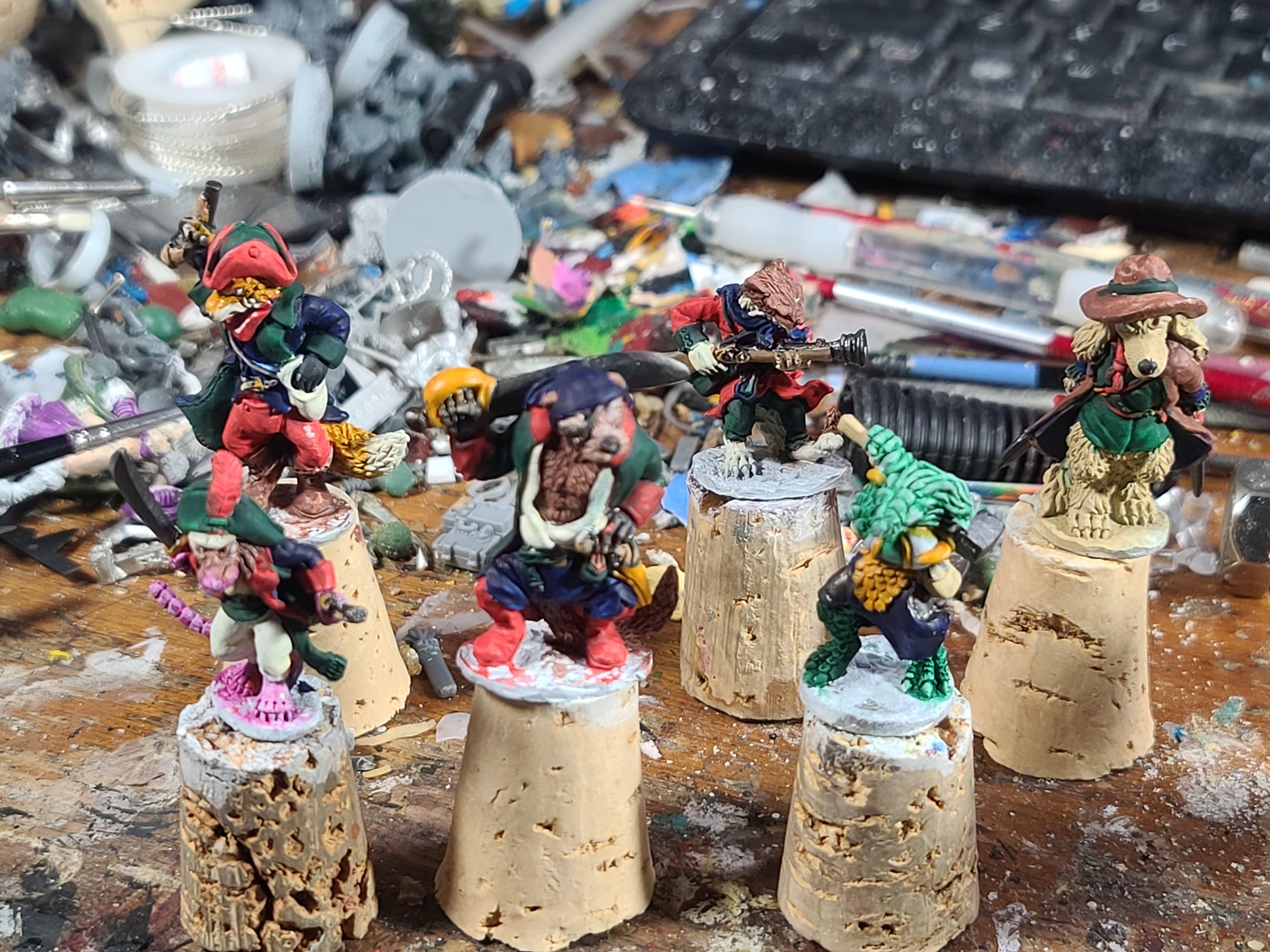 Animal Adventurers, Burrows And Badgers, Furry, Oathsworn Miniatures, Pirates, Sailors