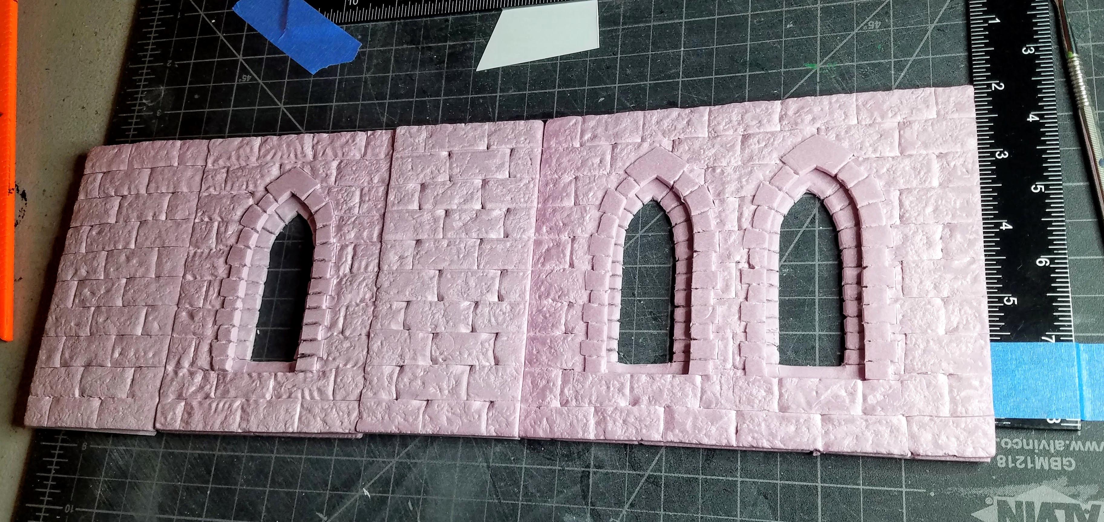 Background textures coming together