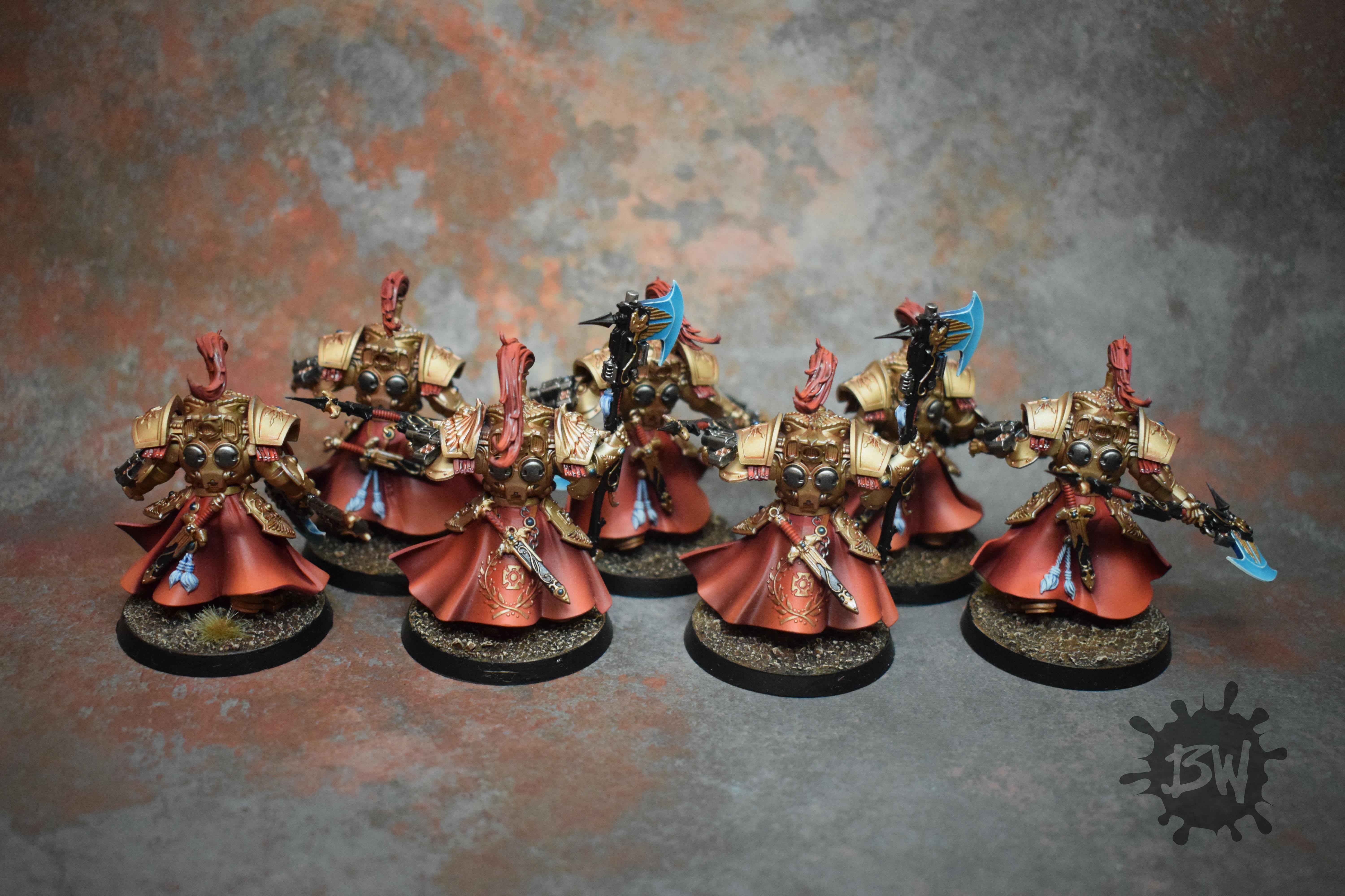 Adeptus Custodes Army, Allarus Custodes, Bw, Games Workshop, Warhammer 40,000, Warhammer Fantasy