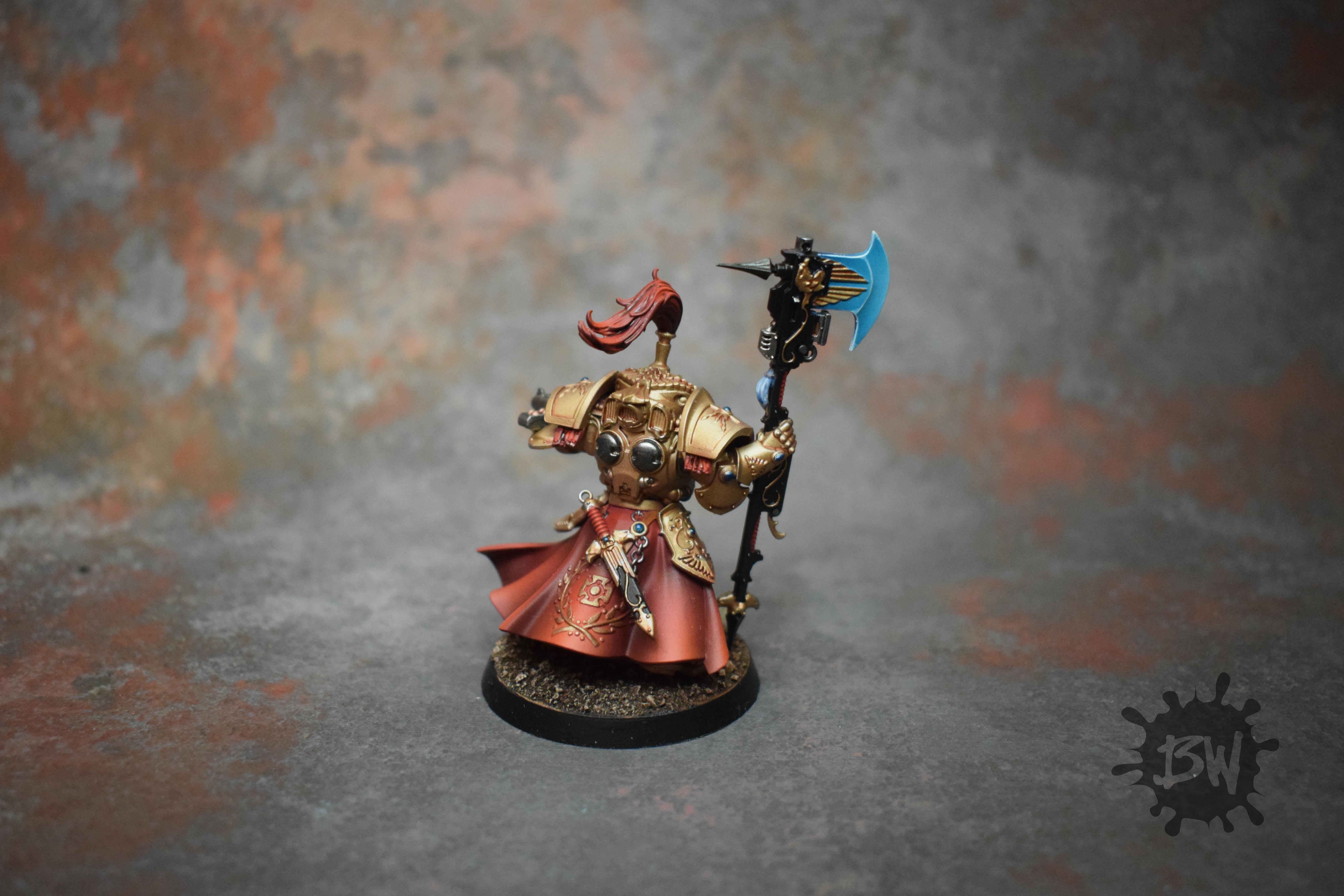 Adeptus Custodes Army, Bw, Games Workshop, Shield-captain In Allarus Terminator Armour, Warhammer 40,000, Warhammer Fantasy