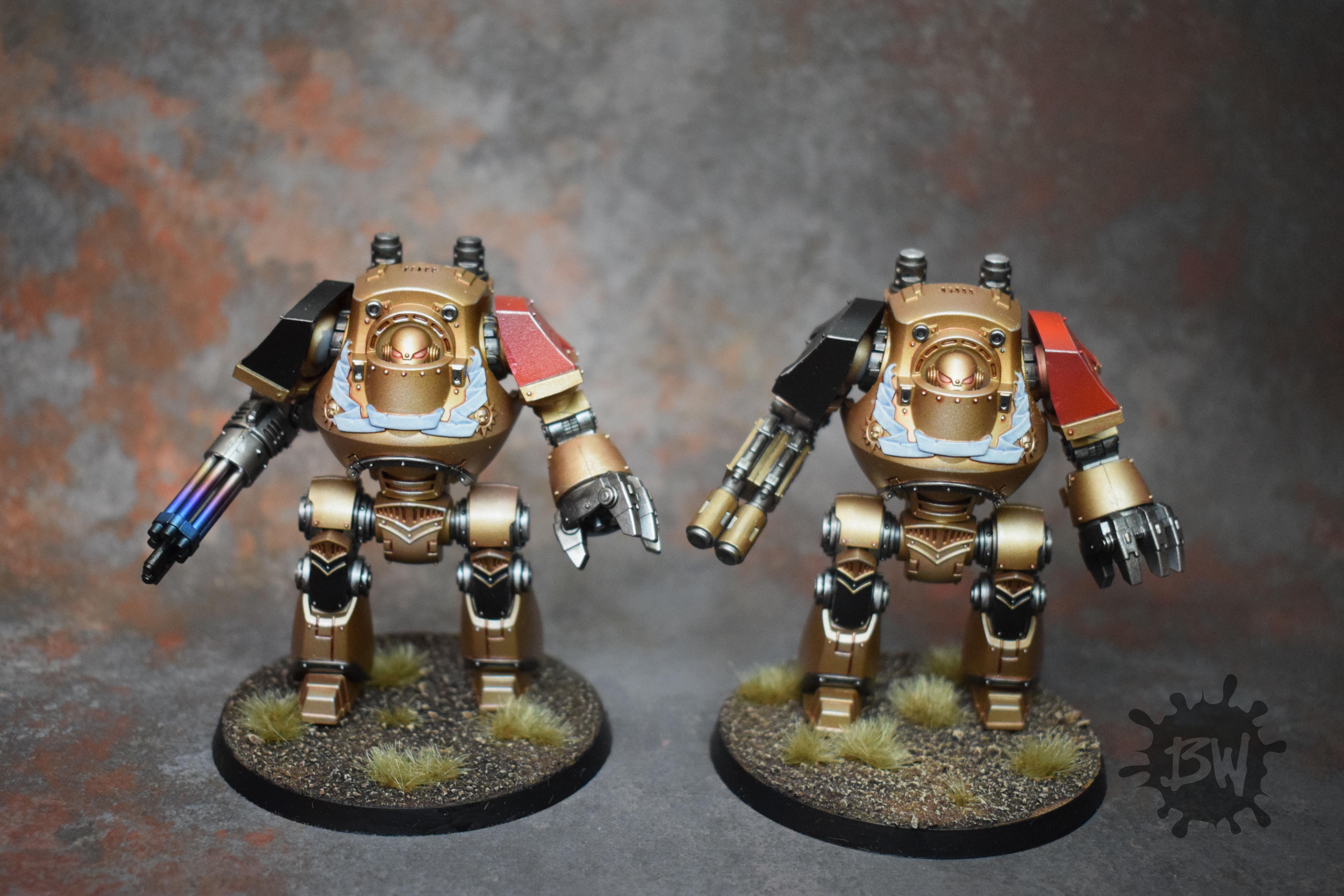 Adeptus Custodes Army, Bw, Games Workshop, Venerable Contemptor Dreadnought, Warhammer 40,000, Warhammer Fantasy