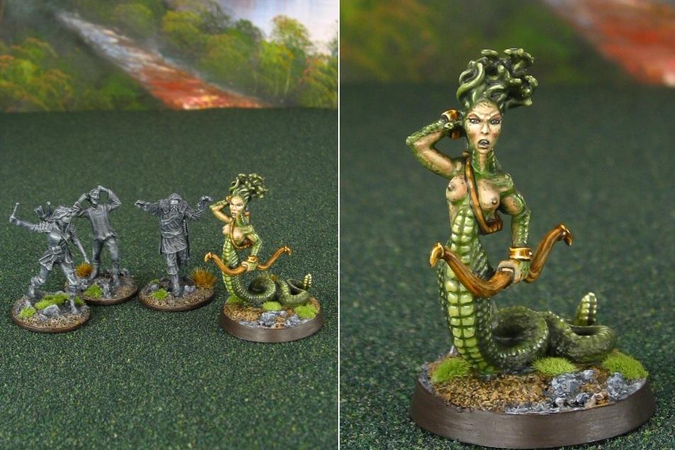 Reaper Miniatures "Medusa" and victims