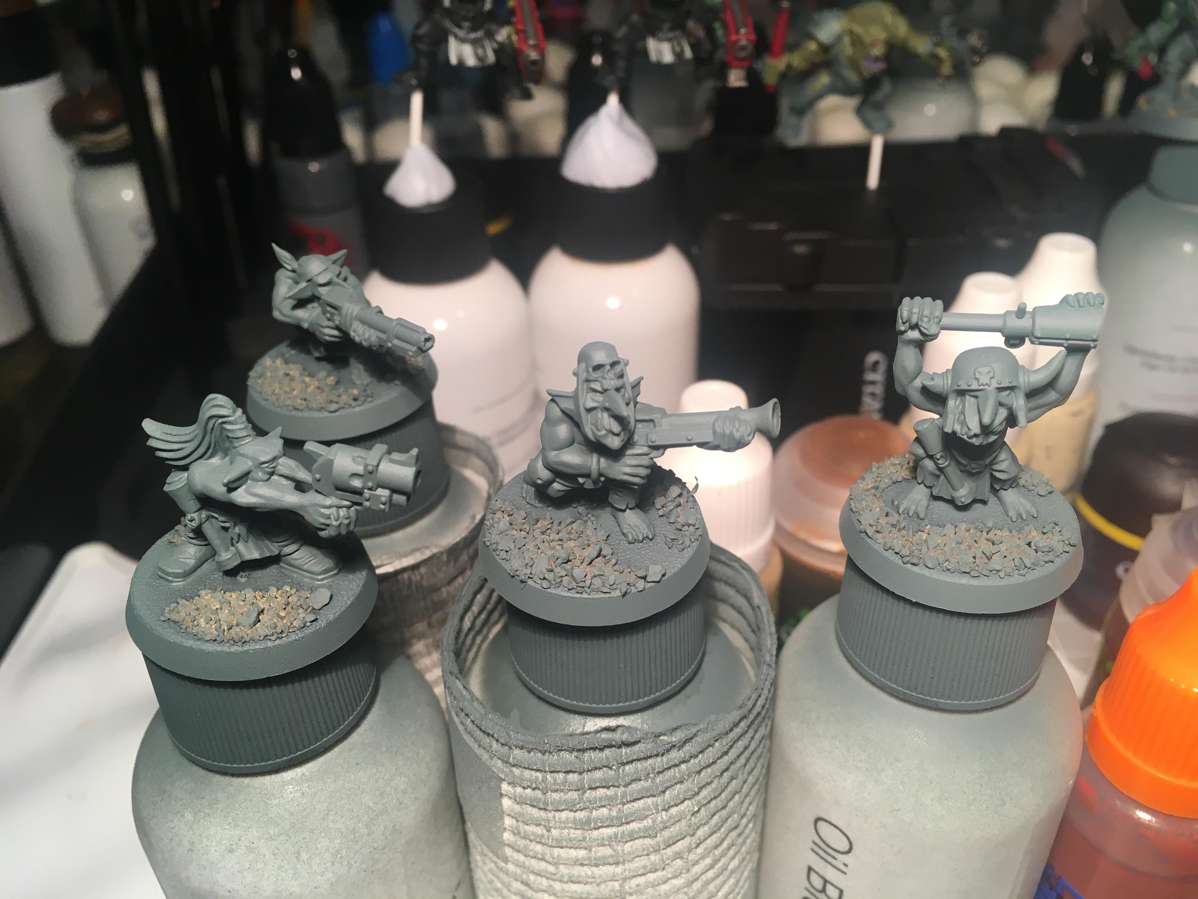 Grots, Orks, Warhammer 40,000, Work In Progress