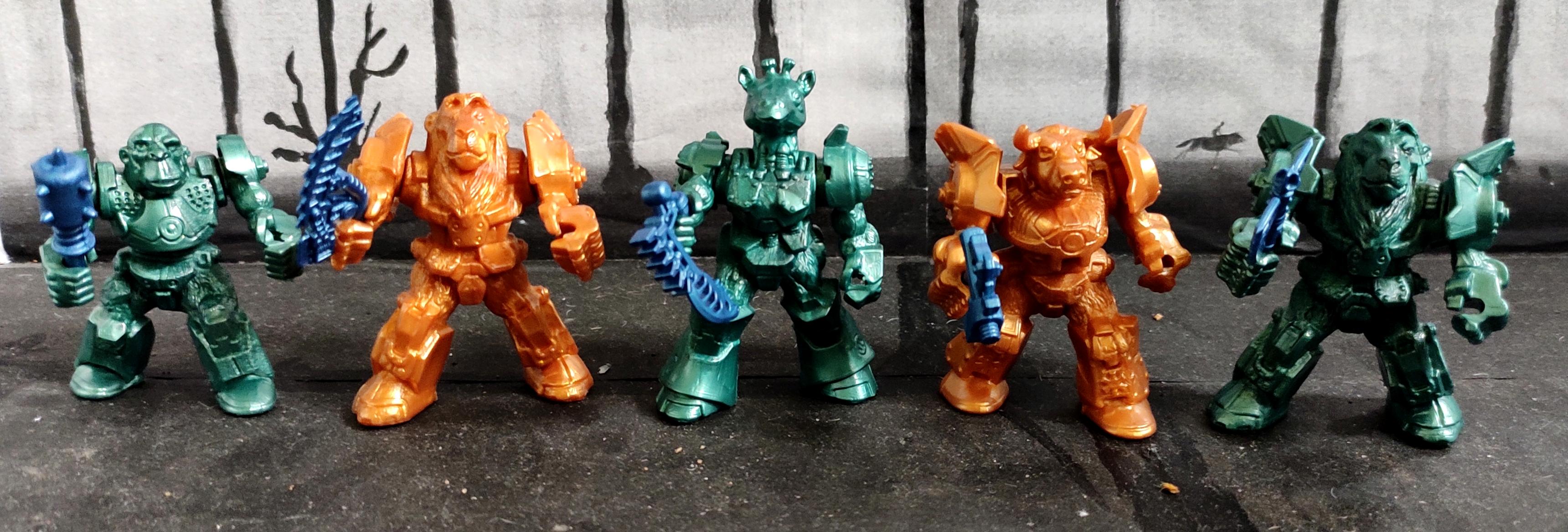 Animals, Battle Beasts, Bull, Cyborg, Giraffe, Gorilla, Infantry, Lion, Regiment, Technolog, Tehnolog, Work In Progress, Zveroboty