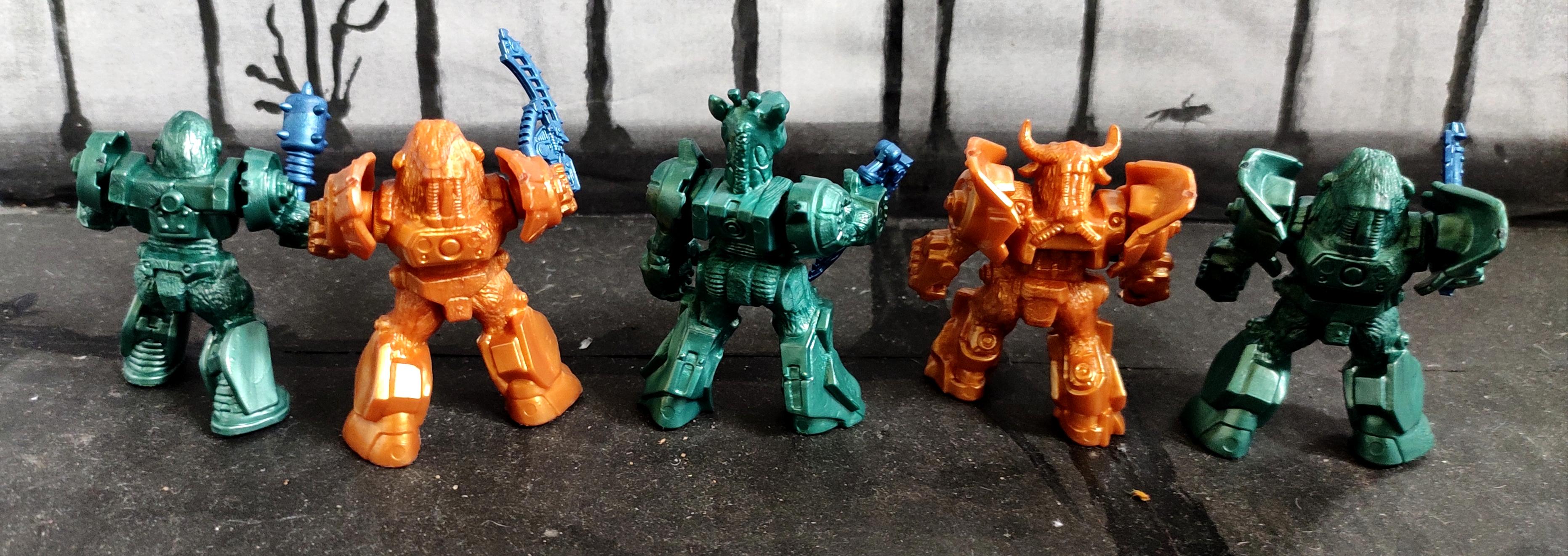 Animals, Battle Beasts, Bull, Cyborg, Giraffe, Gorilla, Infantry, Lion, Regiment, Technolog, Tehnolog, Work In Progress, Zveroboty