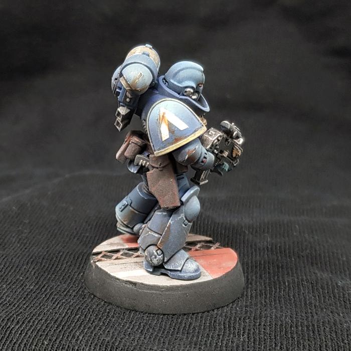 Ultramarines paint test 3 side view