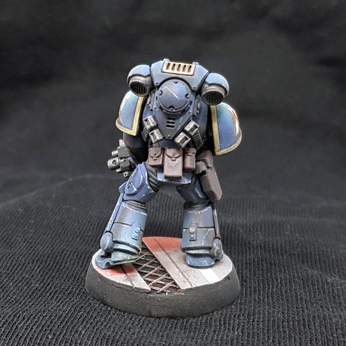 Ultramarines paint test 3 rear view