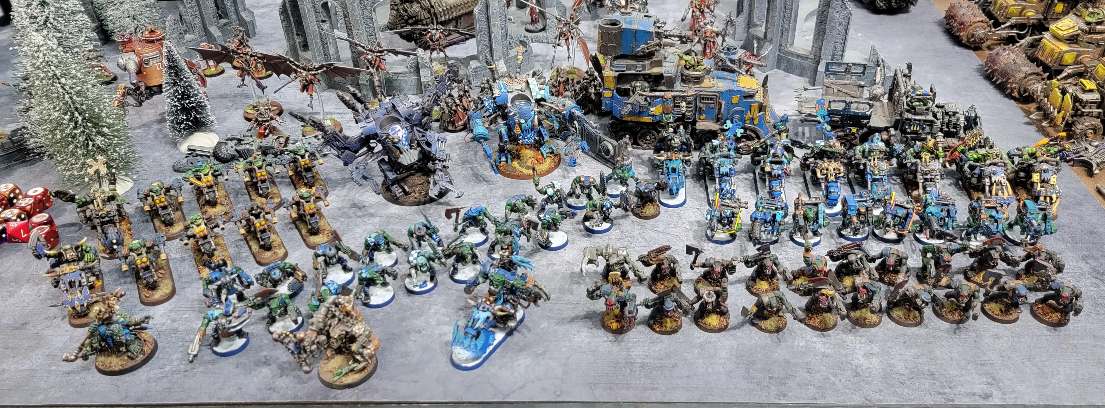 Army, Orks, Blue Moons