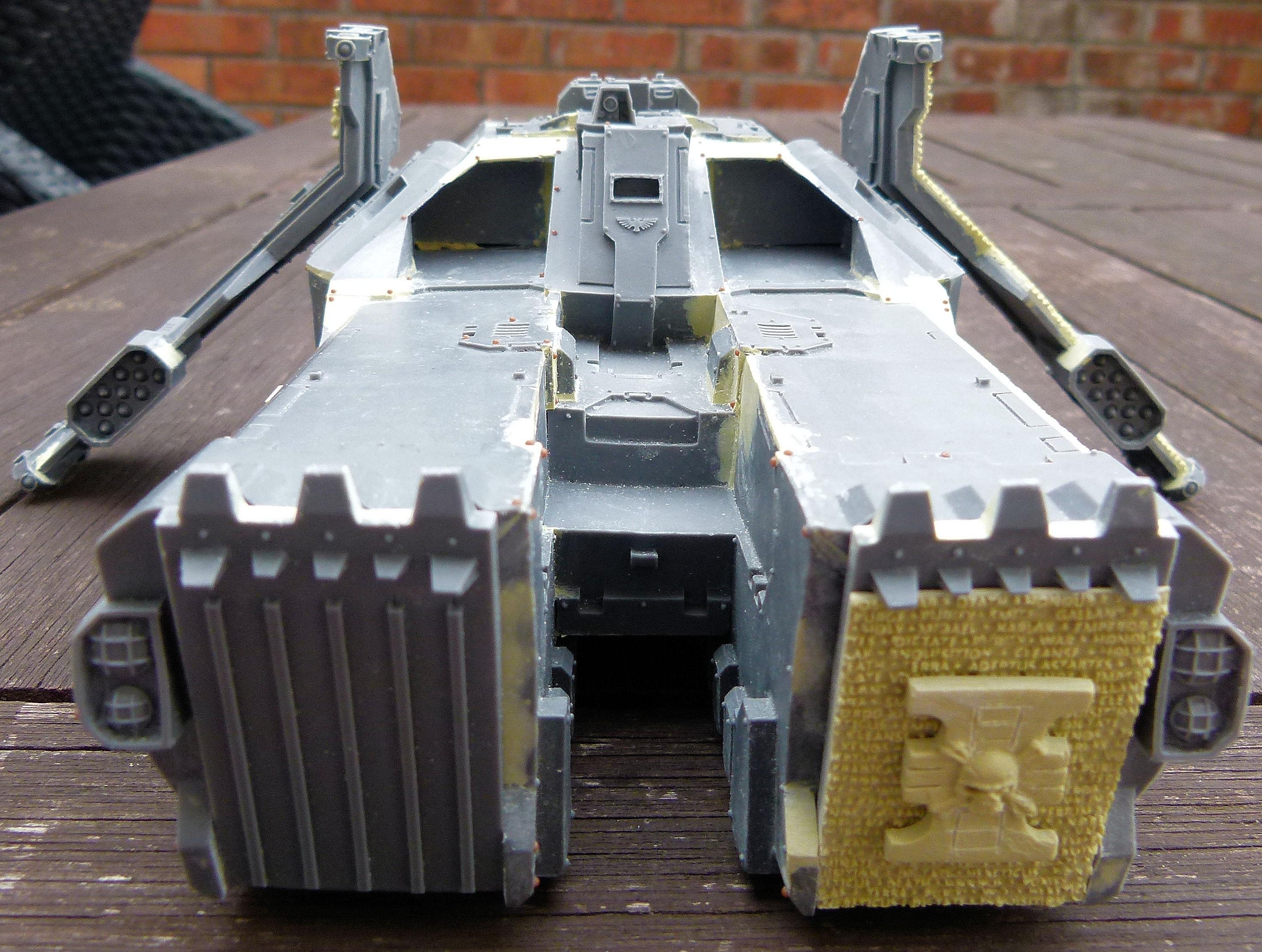 Deathwatch Caestus assault Ram Front WIP