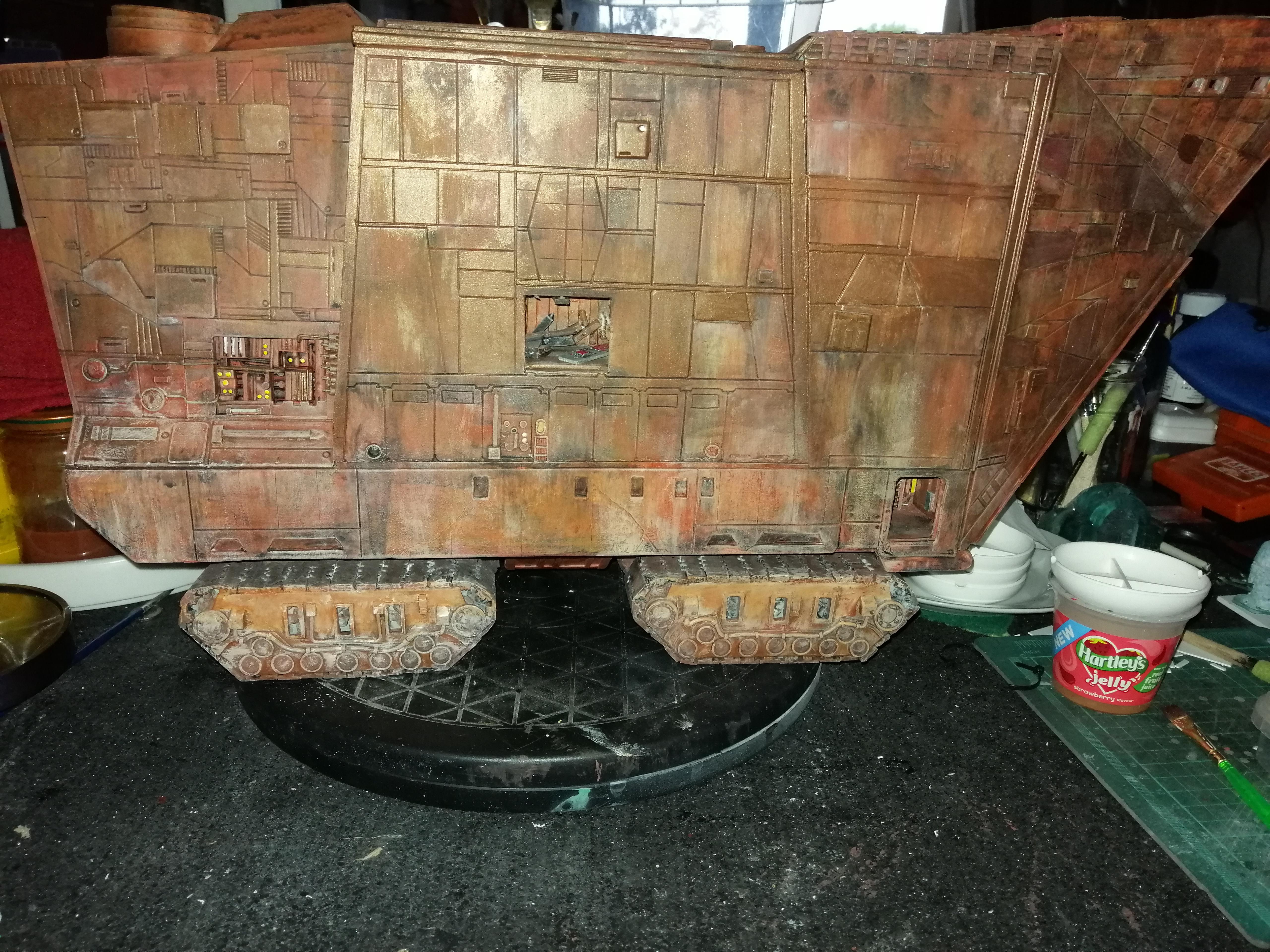 Tracks on. 