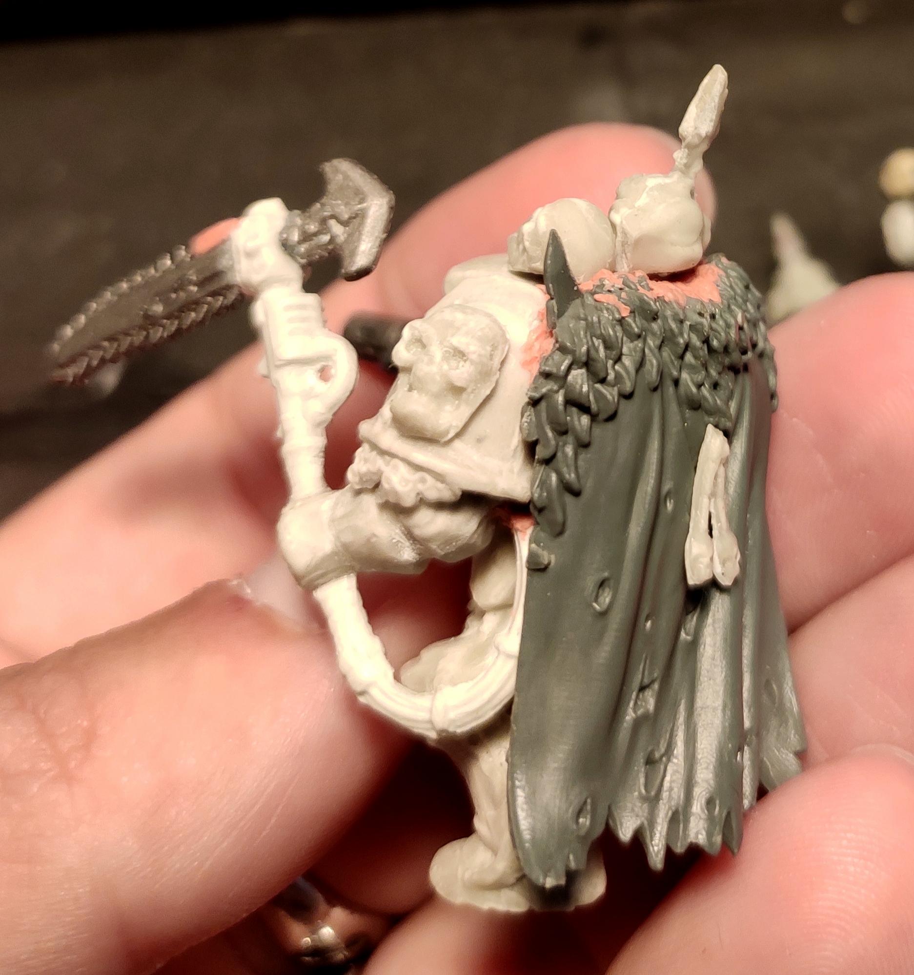 Casting, Chaos, Chaos Space Marines, Cloak, Combiweapon, Conversion, Heresy, Heretic Astartes, Infantry, Kitbash, Putty, Terminator Armor, Traitor Legions, Warhammer 40,000, Work In Progress