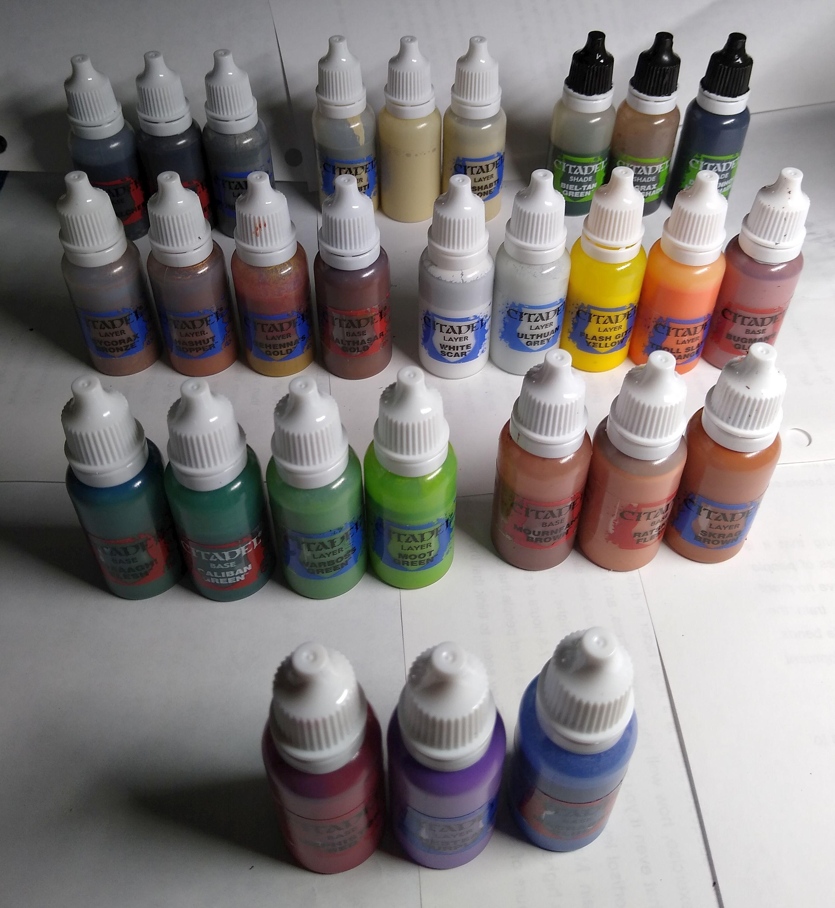 Miniature, Paints, paint in new dropper bottles - paint in new dropper ...