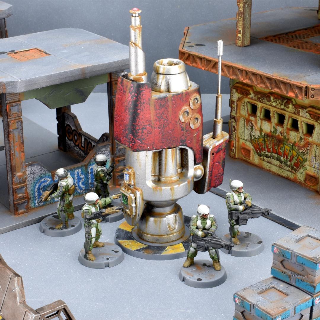 Toy gun kitbashed into terrain