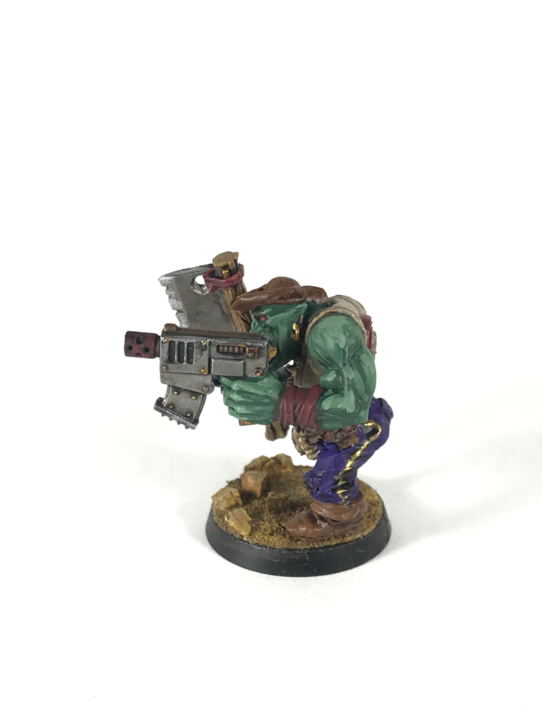 Choppa, Flash Git, Freeboota, Greenstuff, Orks, Peg Leg, Pirate, Slugga Boy, Tricorn Hat, Warhammer 40,000