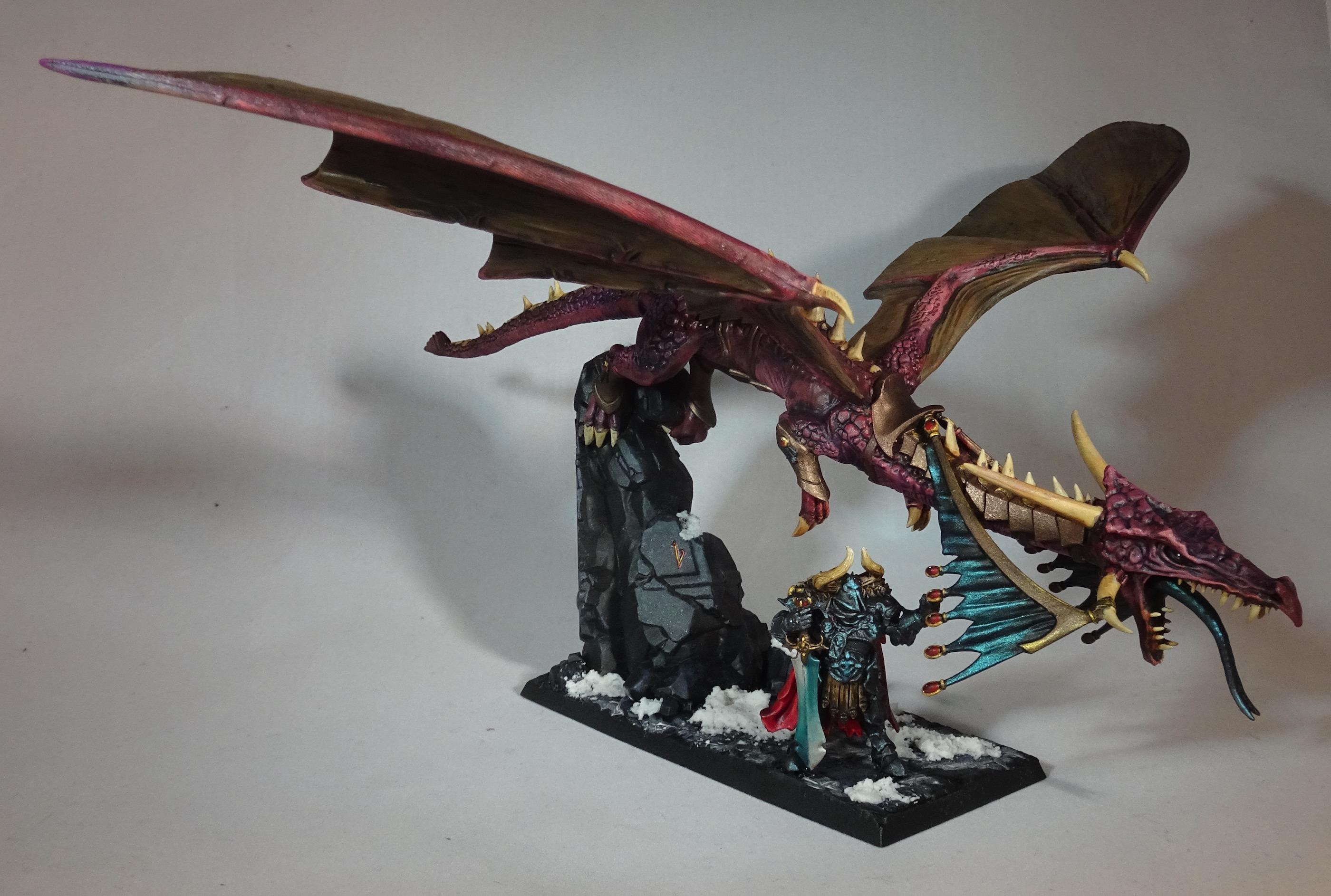 Chaos Warrior, Dragon, Gw High Elf Dragon, Reaper 03792 Krass Omenthrall
