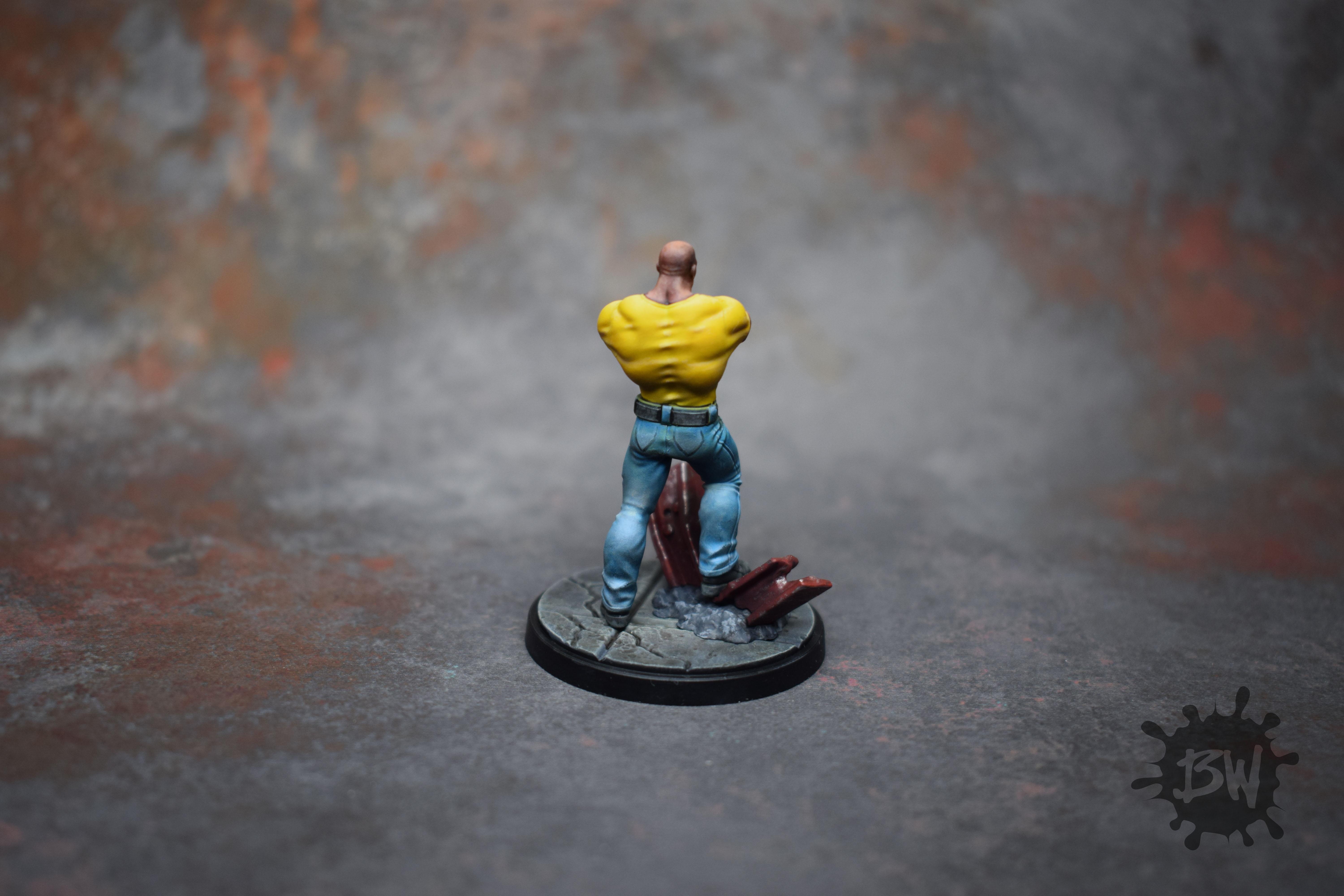 Amg, Atomic Mass Games, Bw, Luke Cage, Marvel, Marvel Crisis Protocol