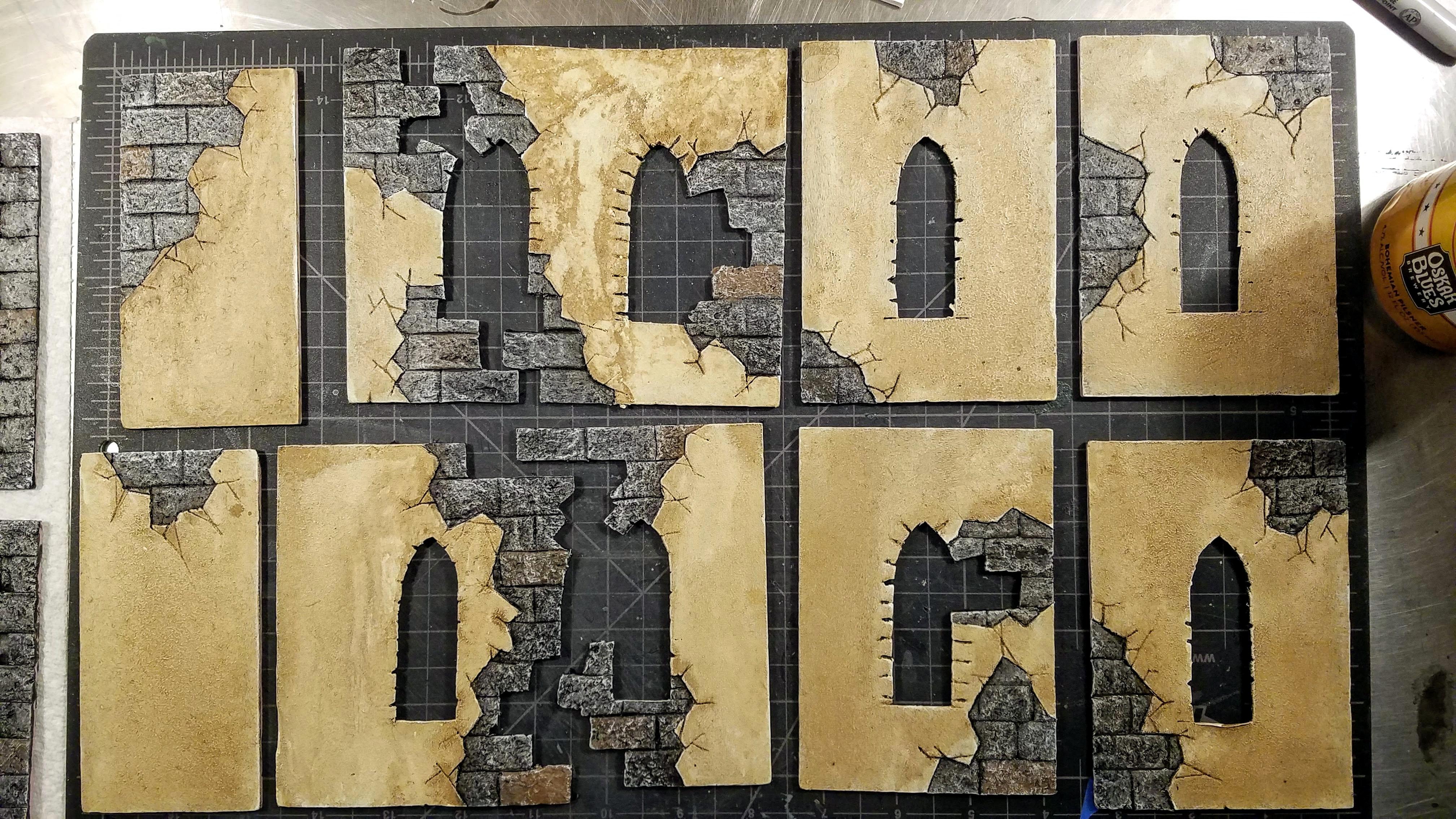 Inner walls, with a few touchups needed
