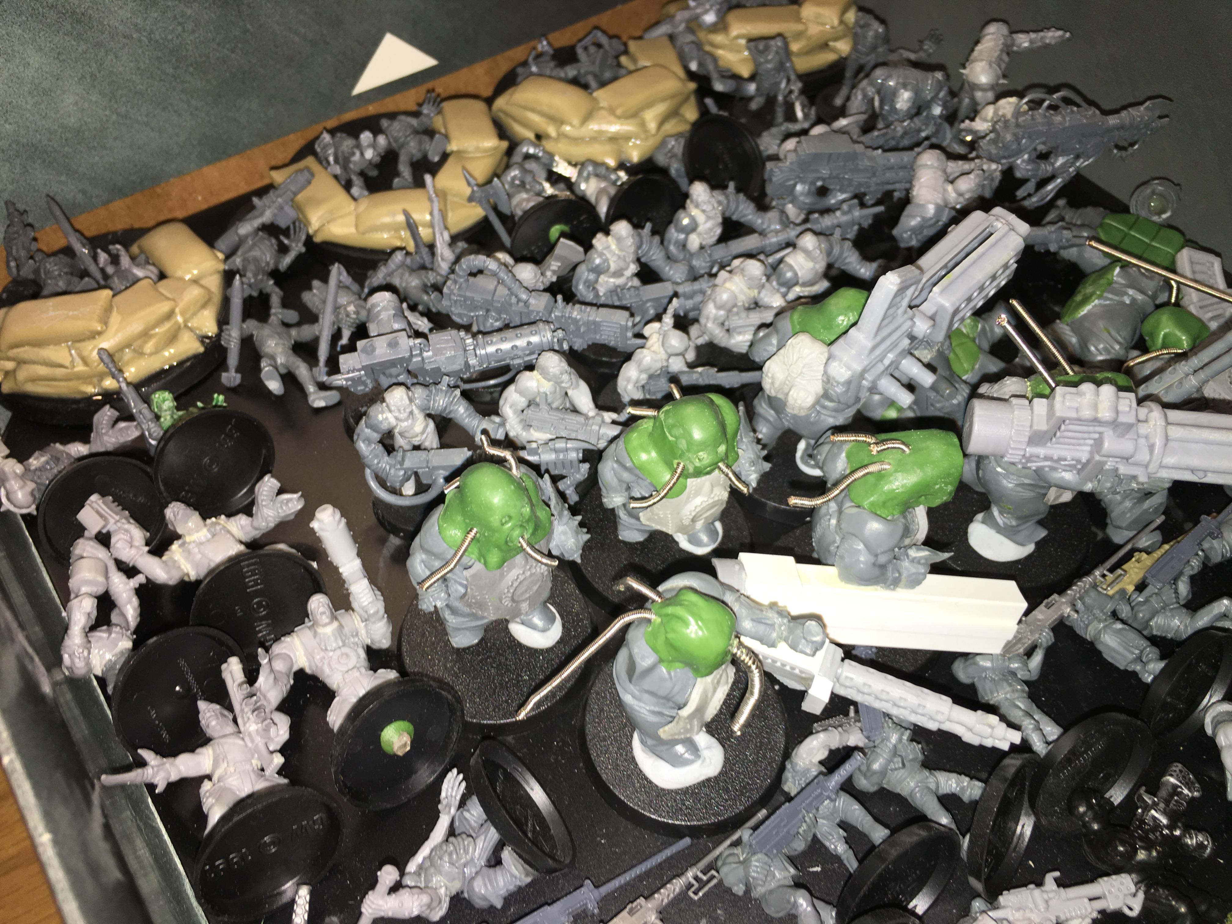 Chaos Cultists, Chaos Mutants, Games Workshop, Mutant Imperial Guard, Traitor Imperial Guard, W40k, Work In Progress