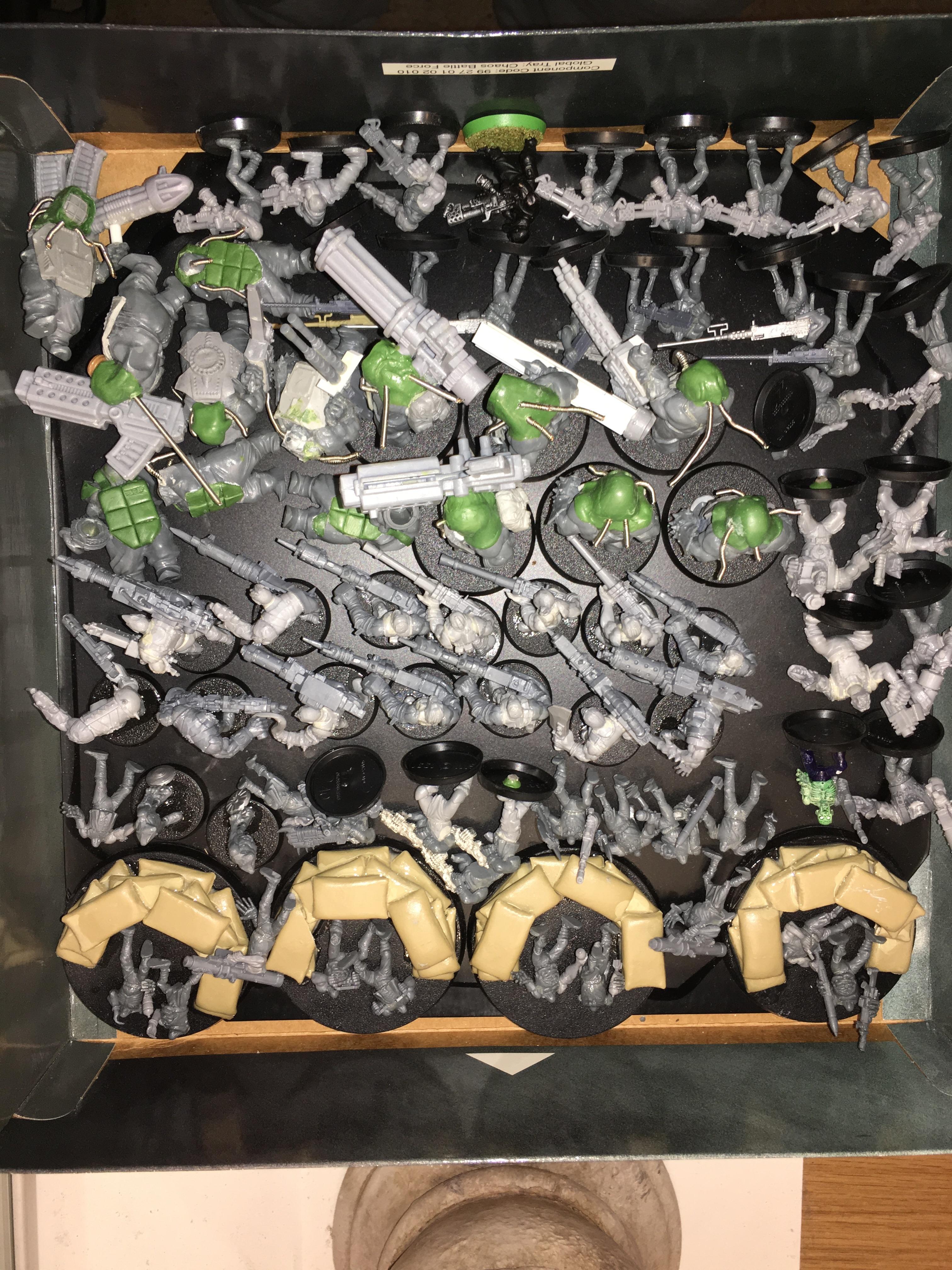 Chaos Cultists, Chaos Mutants, Games Workshop, Mutant Imperial Guard, Traitor Imperial Guard, W40k, Work In Progress