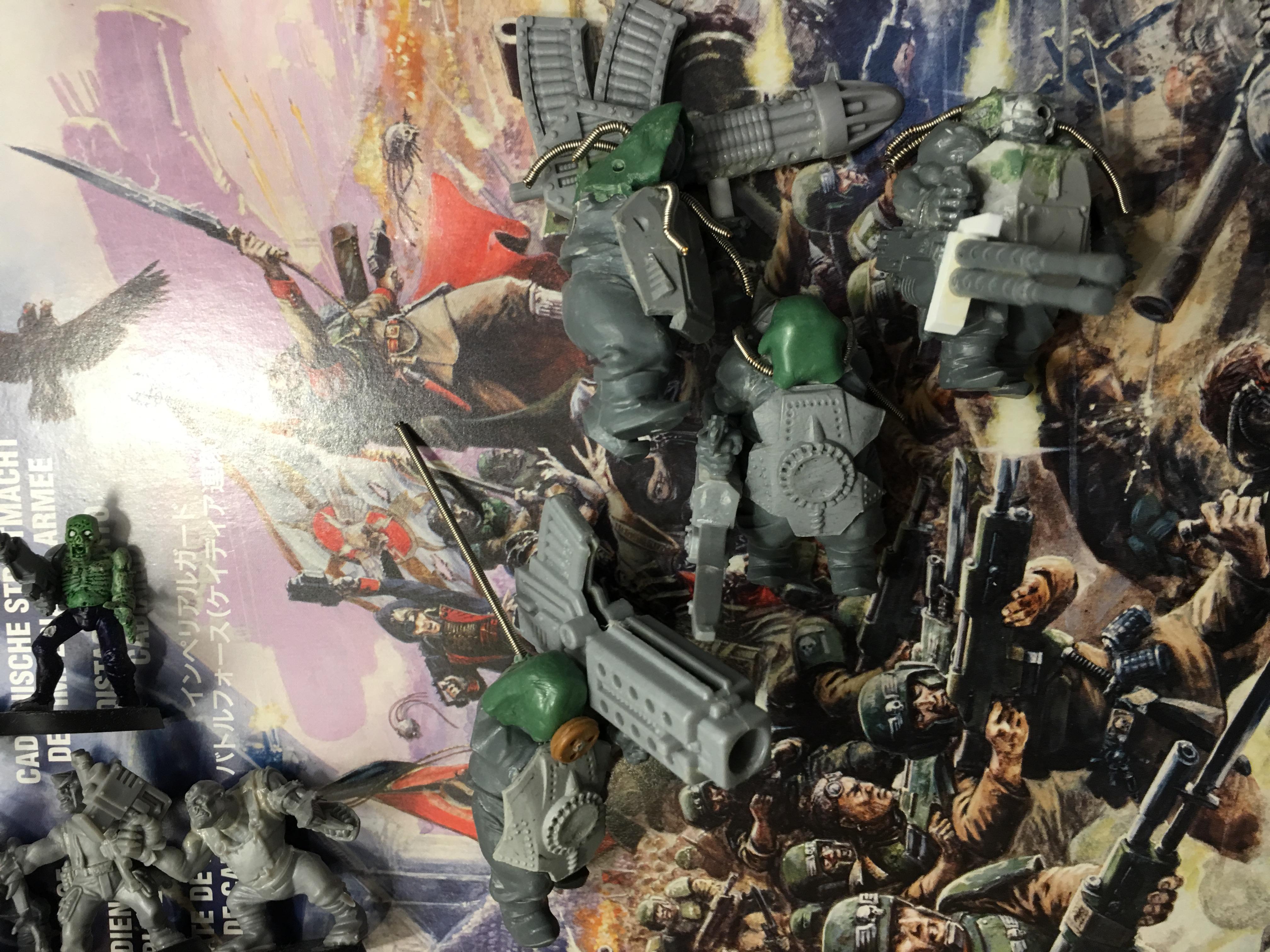 Chaos Cultists, Chaos Mutants, Games Workshop, Mutant Imperial Guard, Traitor Imperial Guard, W40k, Work In Progress