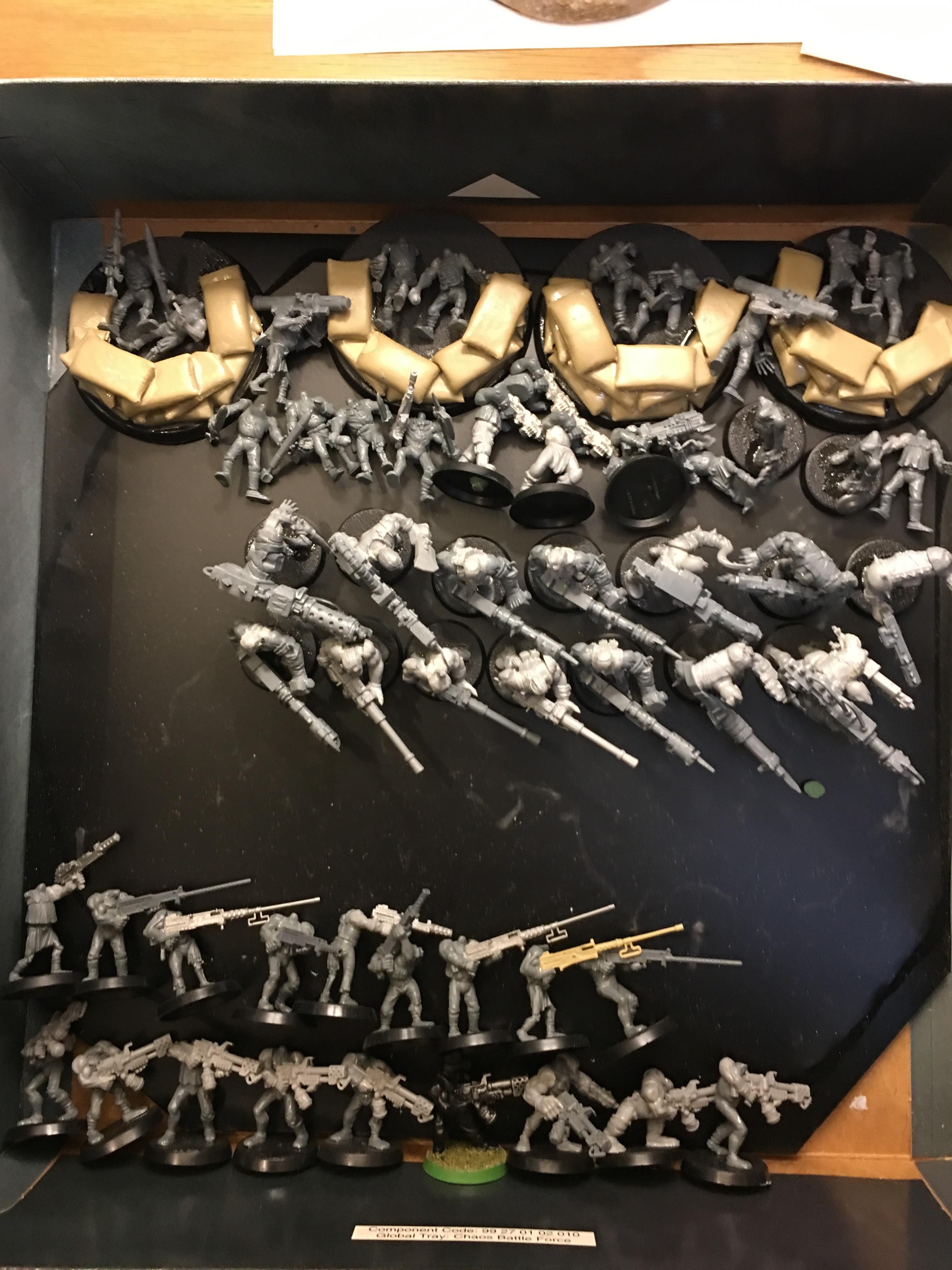 Chaos Cultists, Chaos Mutants, Games Workshop, Mutant Imperial Guard, Traitor Imperial Guard, W40k, Work In Progress